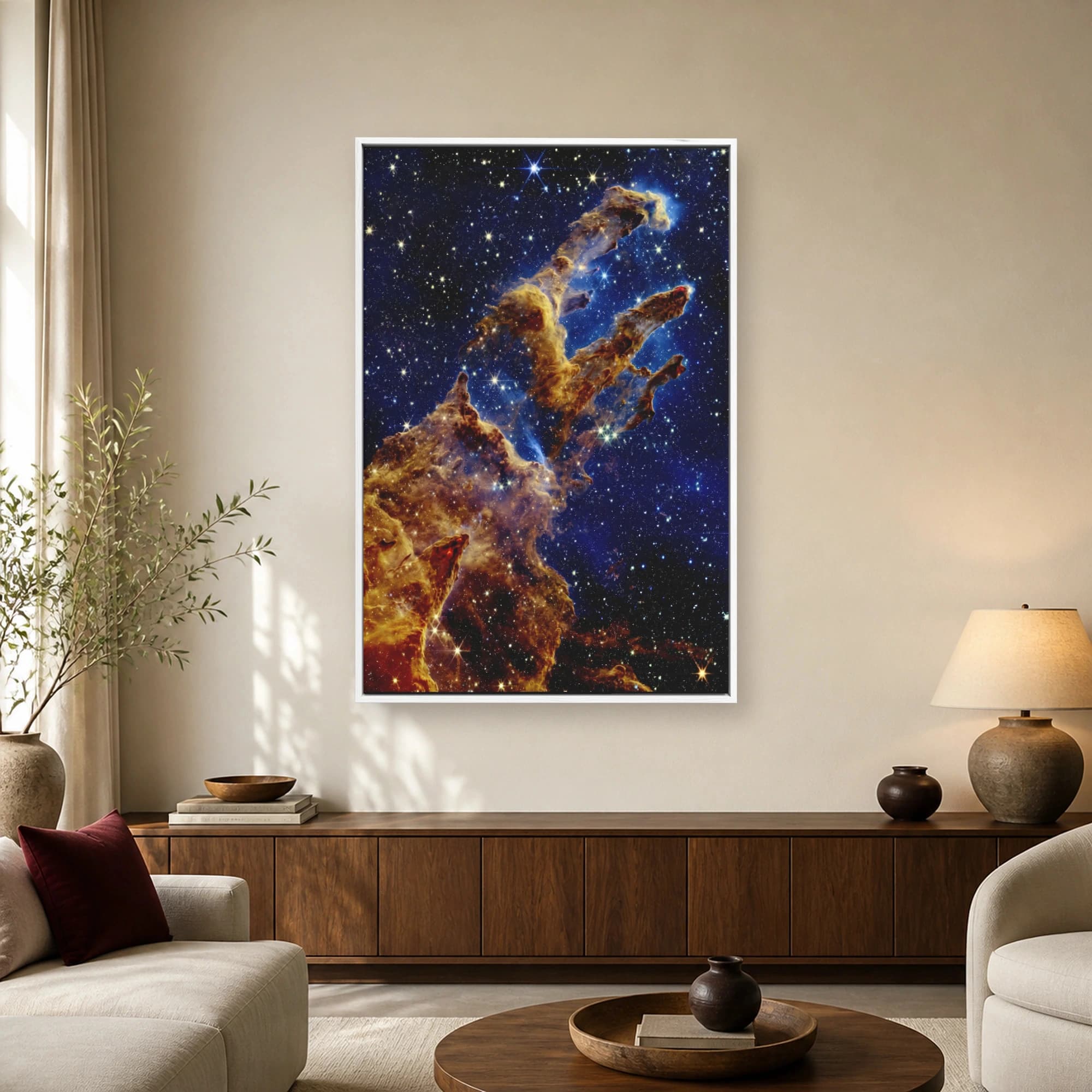 Pillars of Creation Nebula Space Wall Art, view 2