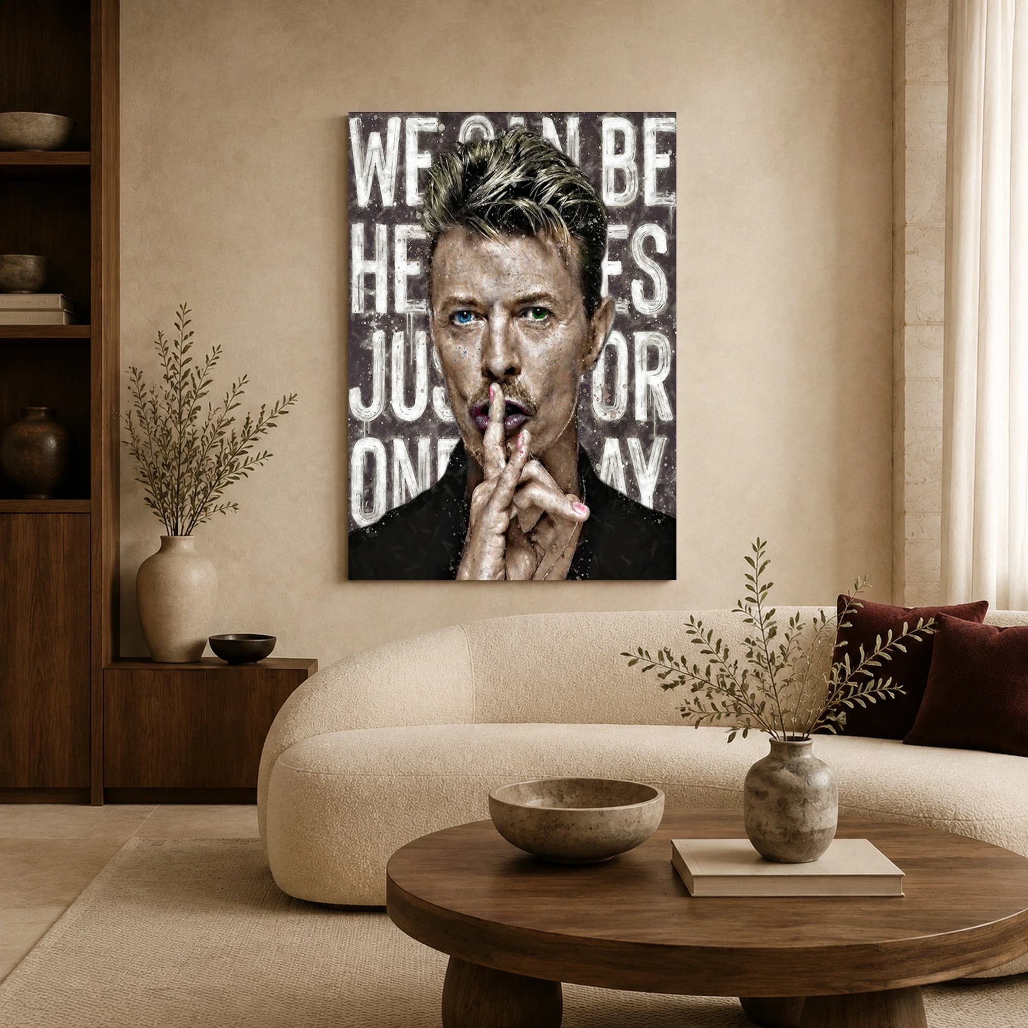 David Bowie Heroes Music Wall Art Portrait Print, view 5