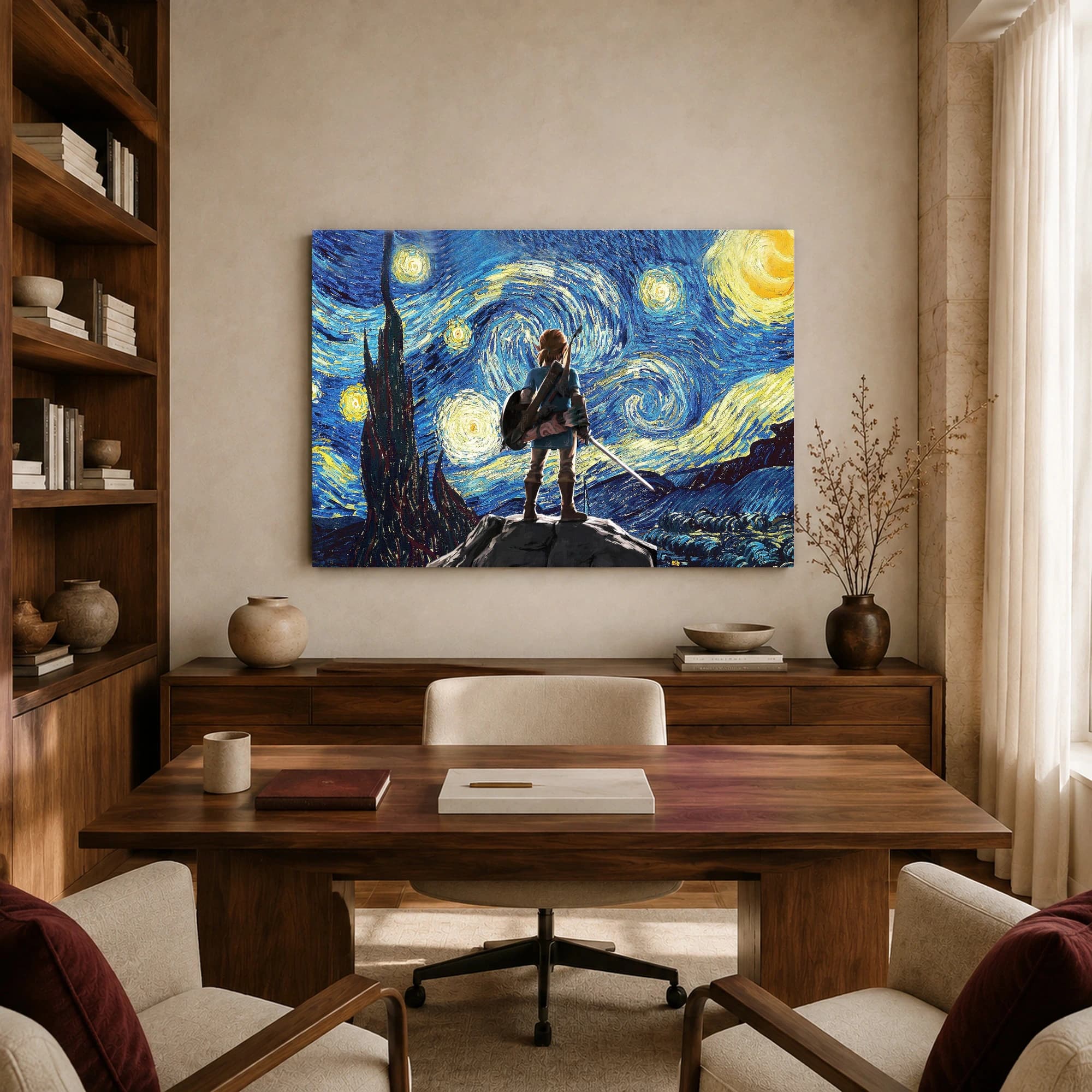 Starry Night Over Hyrule Canvas Art Print, view 8