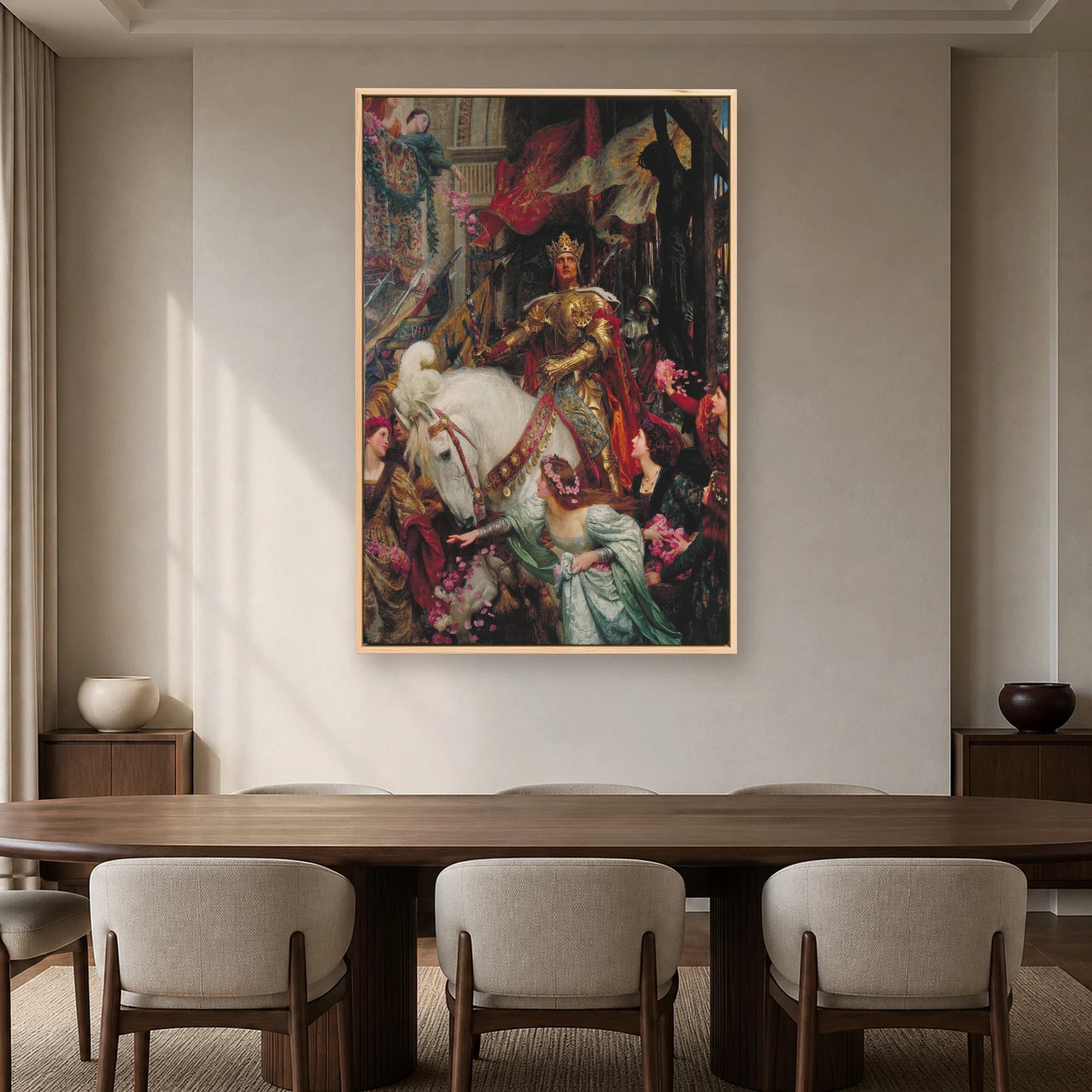 A Dedication Canvas Print by Edmund Blair Leighton, view 6