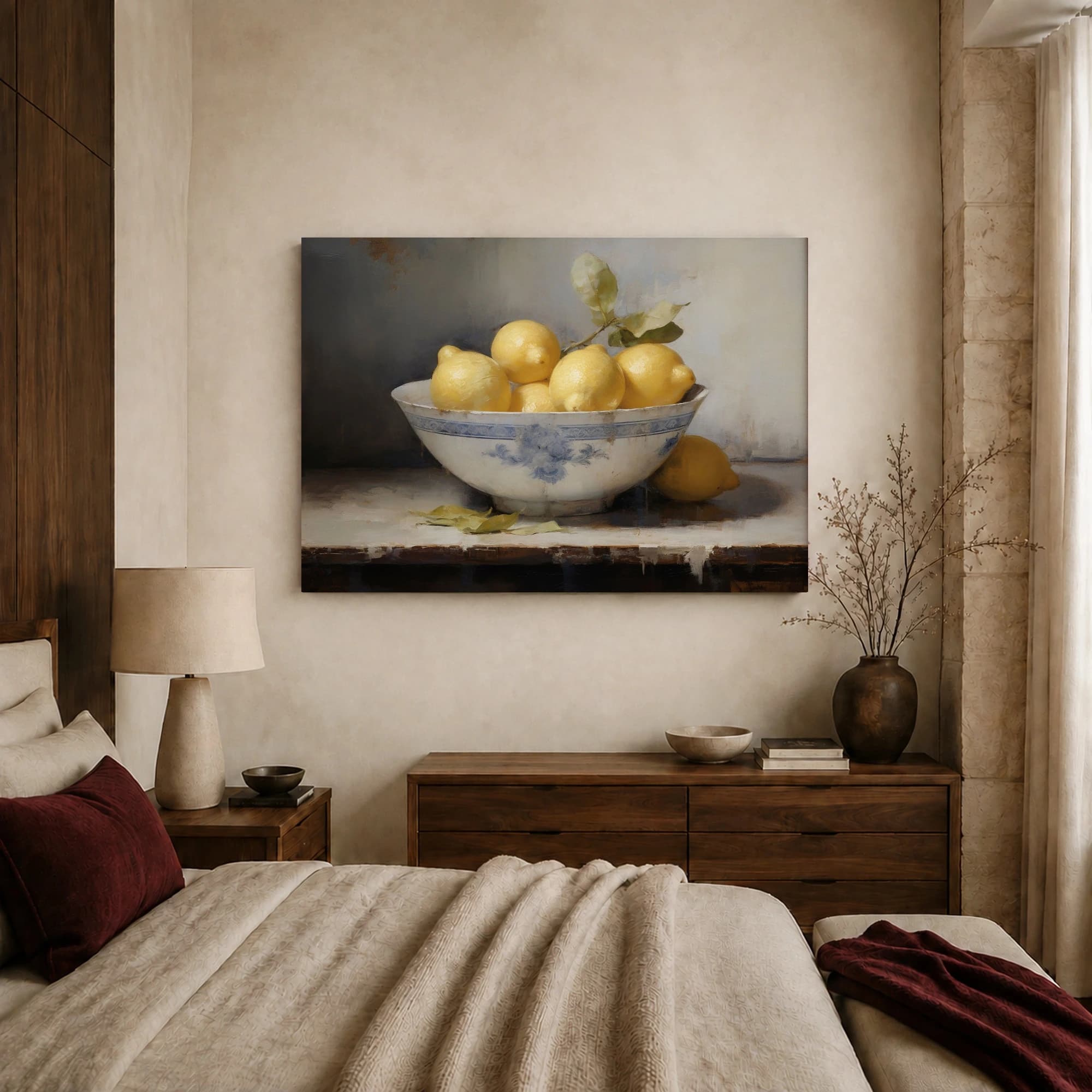 Still Life with Lemons Fine Art Canvas Print, view 7