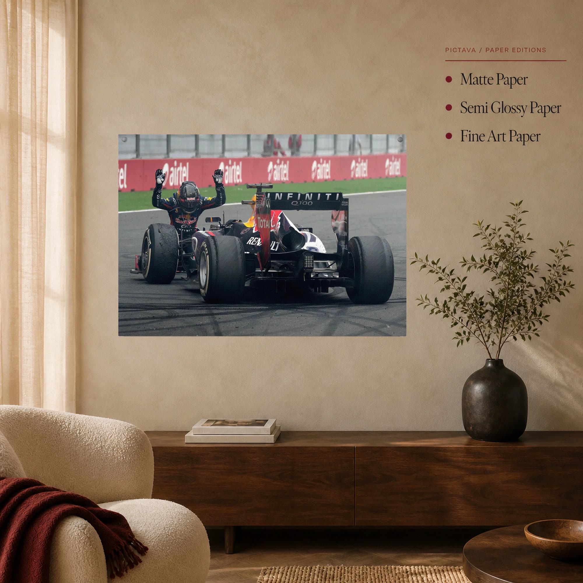 Formula One Victory Celebration Sports Wall Art, view 6