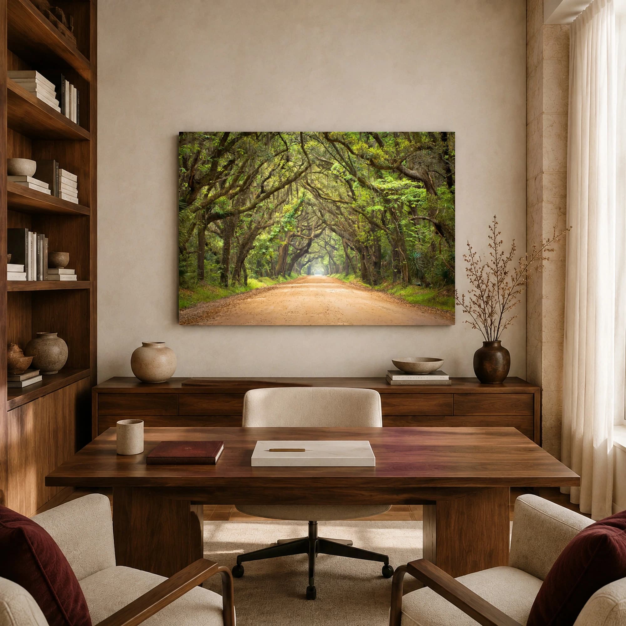 Southern Canopy Road Canvas Print & Nature Wall Art, view 8