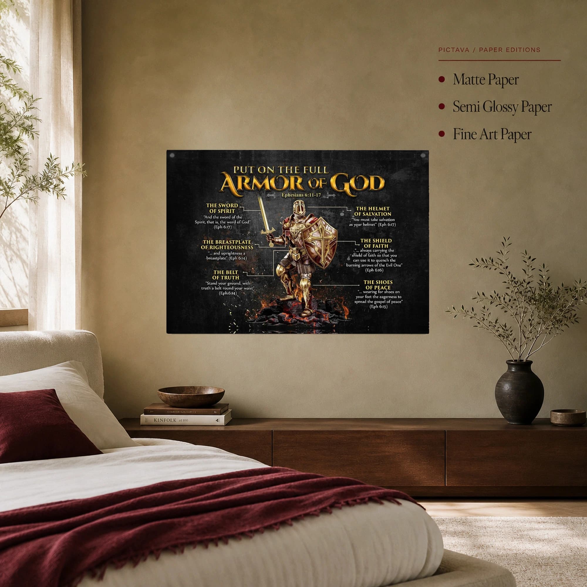 Armor of God Scripture Wall Art Poster, view 5
