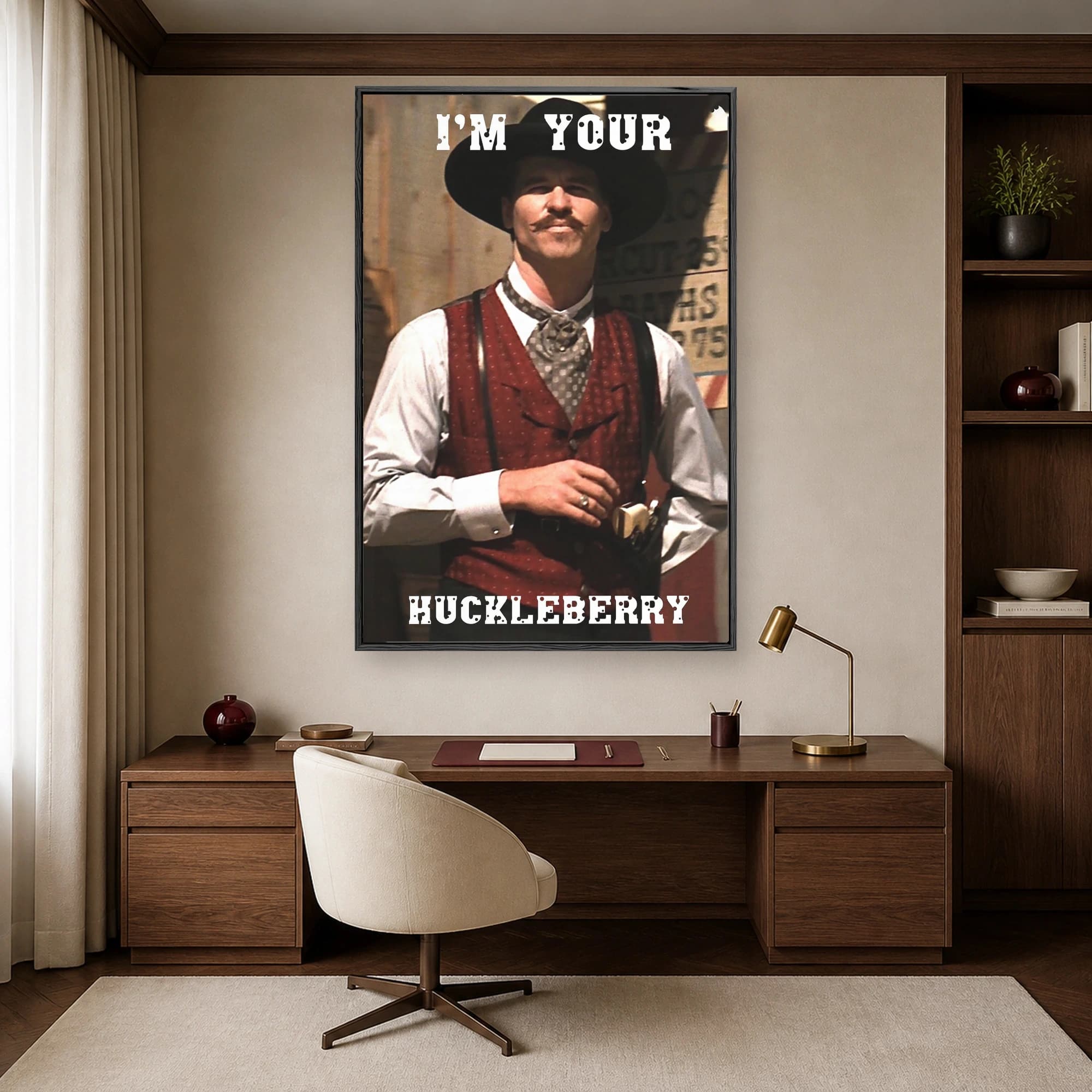 I'm Your Huckleberry Doc Holliday Movie Wall Art, view 6