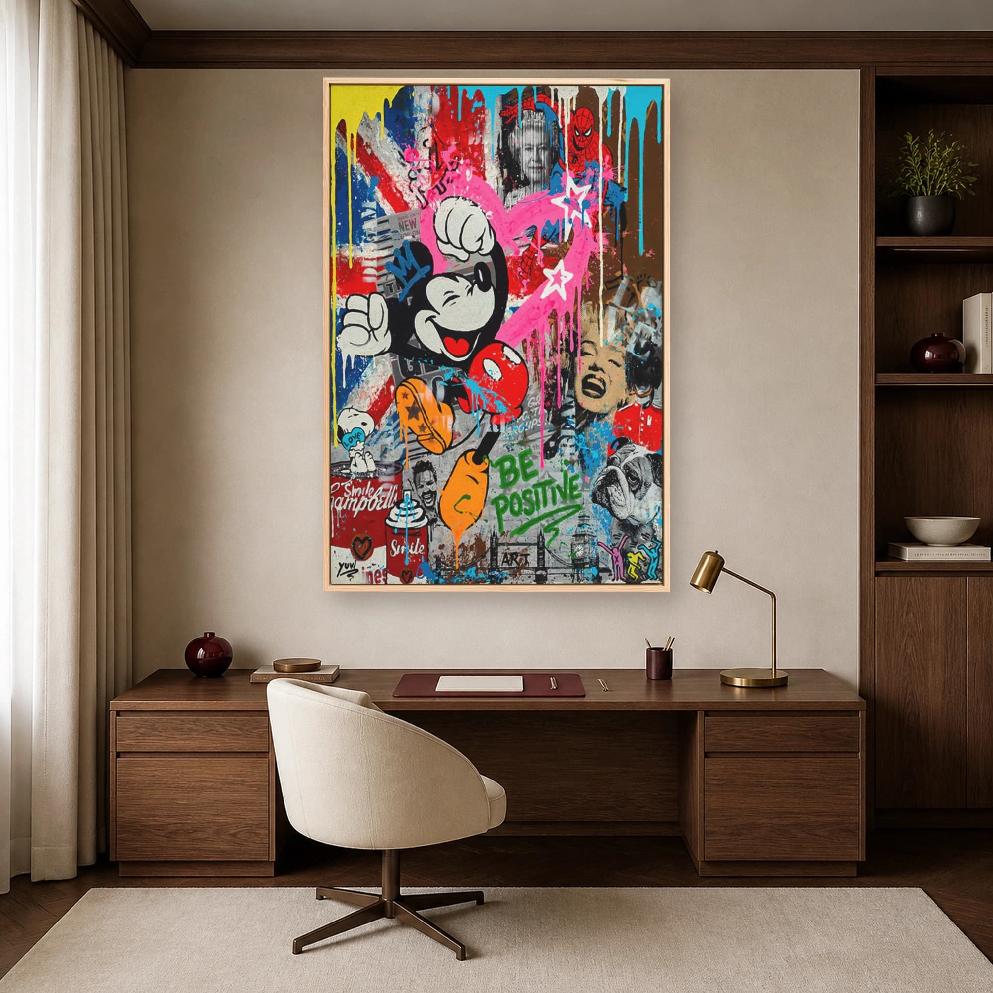 Urban Pop Culture Collage Street Art Print, view 7