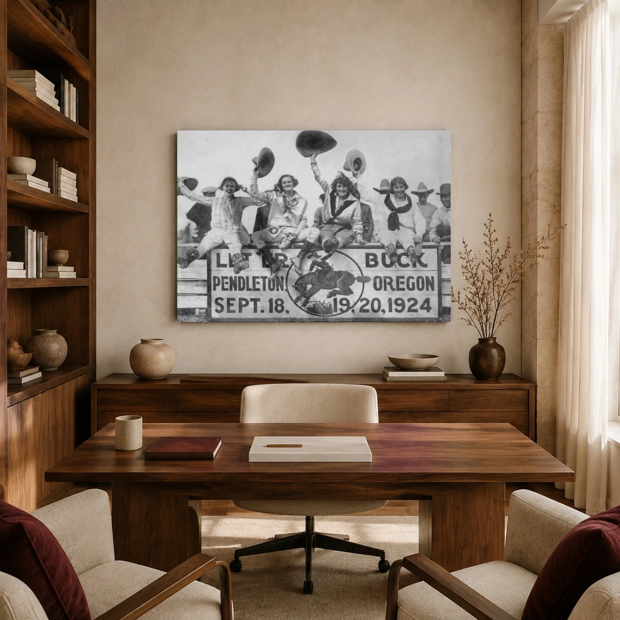 Pendleton Roundup 1924 Cowgirls Historic Photograph, view 8