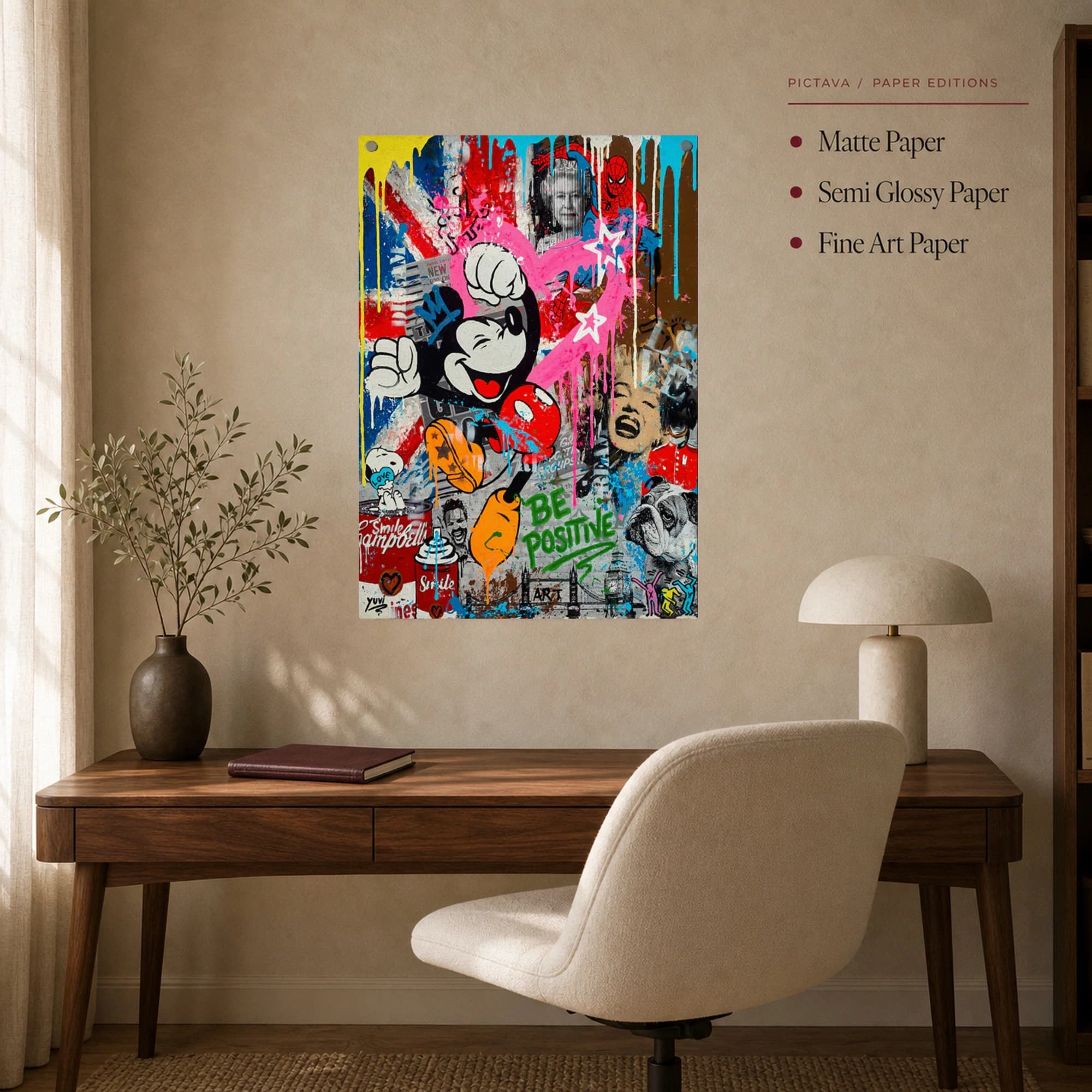 Urban Pop Culture Collage Street Art Print, view 5