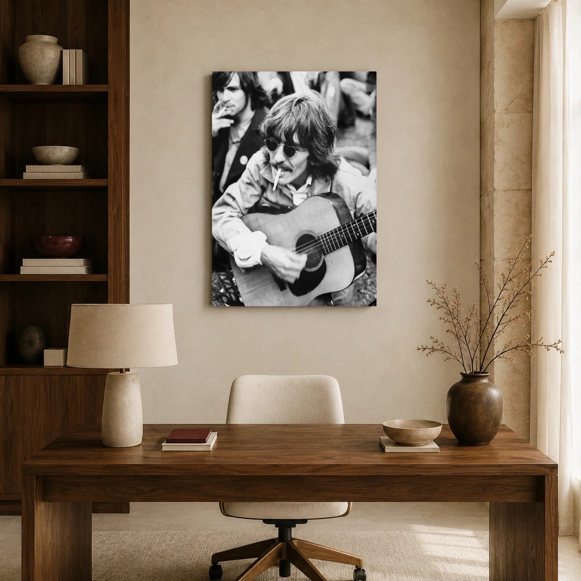 George Harrison Vintage Guitar Wall Art Print, view 8