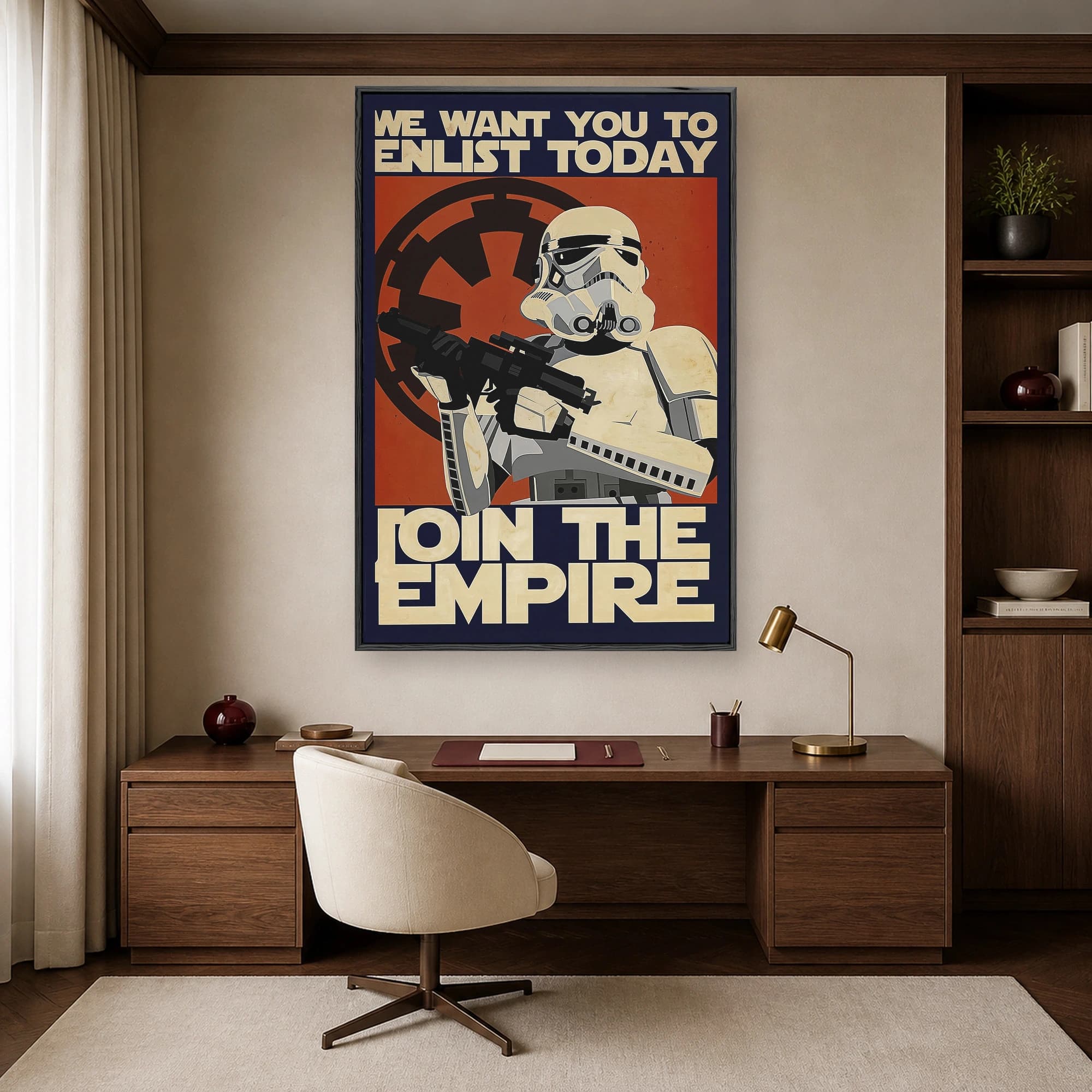 Stormtrooper Empire Recruitment Vintage Sci-Fi Poster, view 5