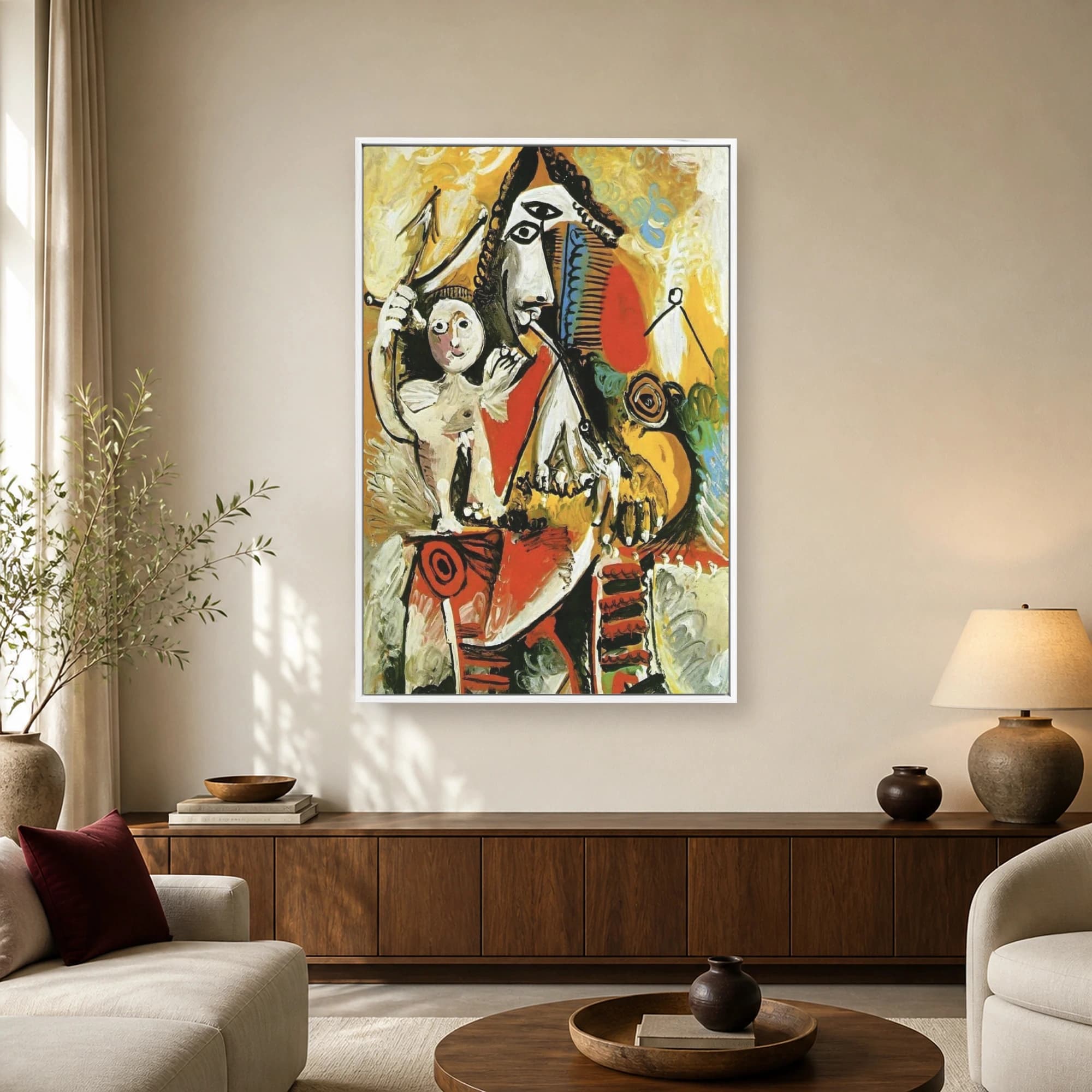 Venus and Cupid Modern Abstract Art Print, view 2