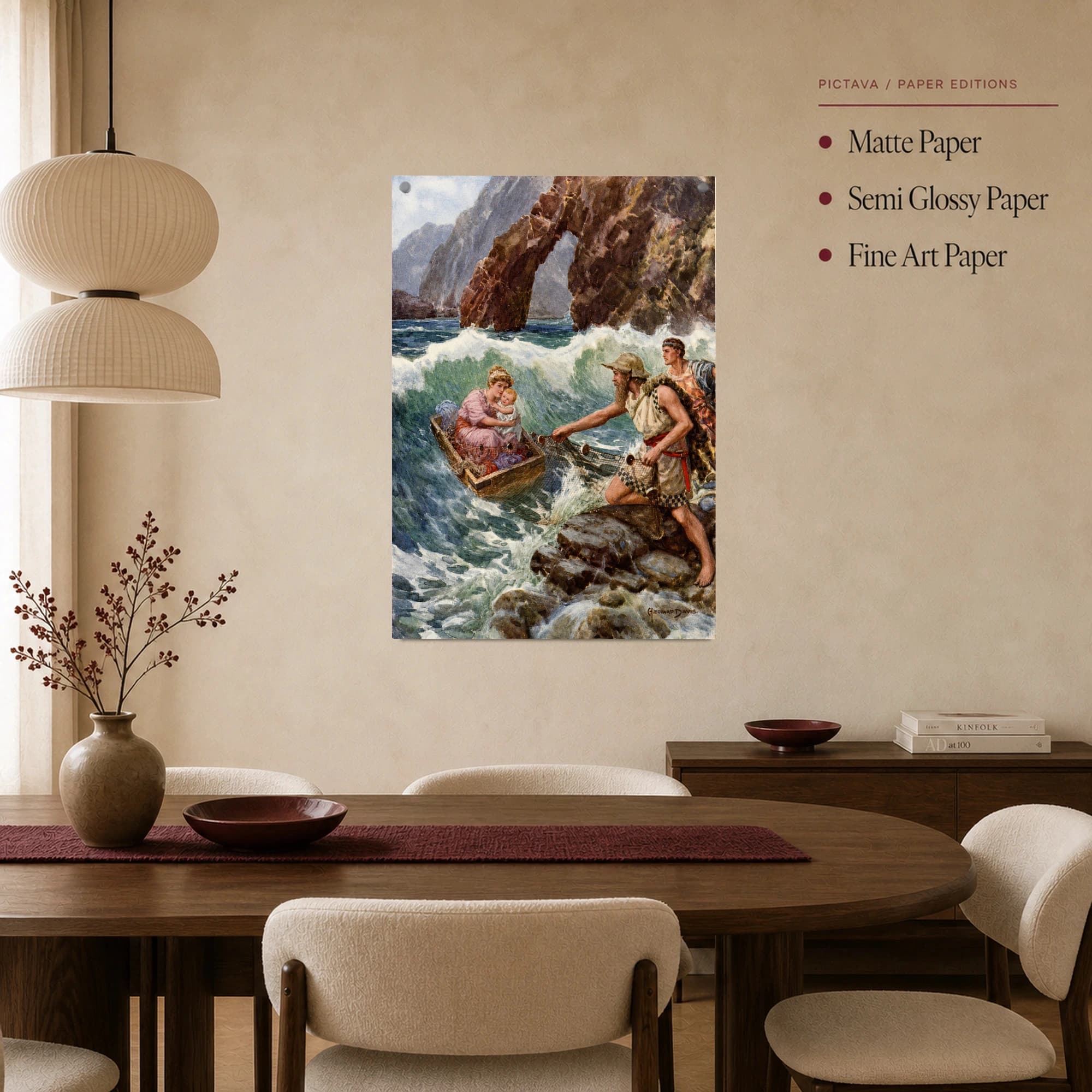 Danaë and Perseus Greek Mythology Fine Art Print, view 3