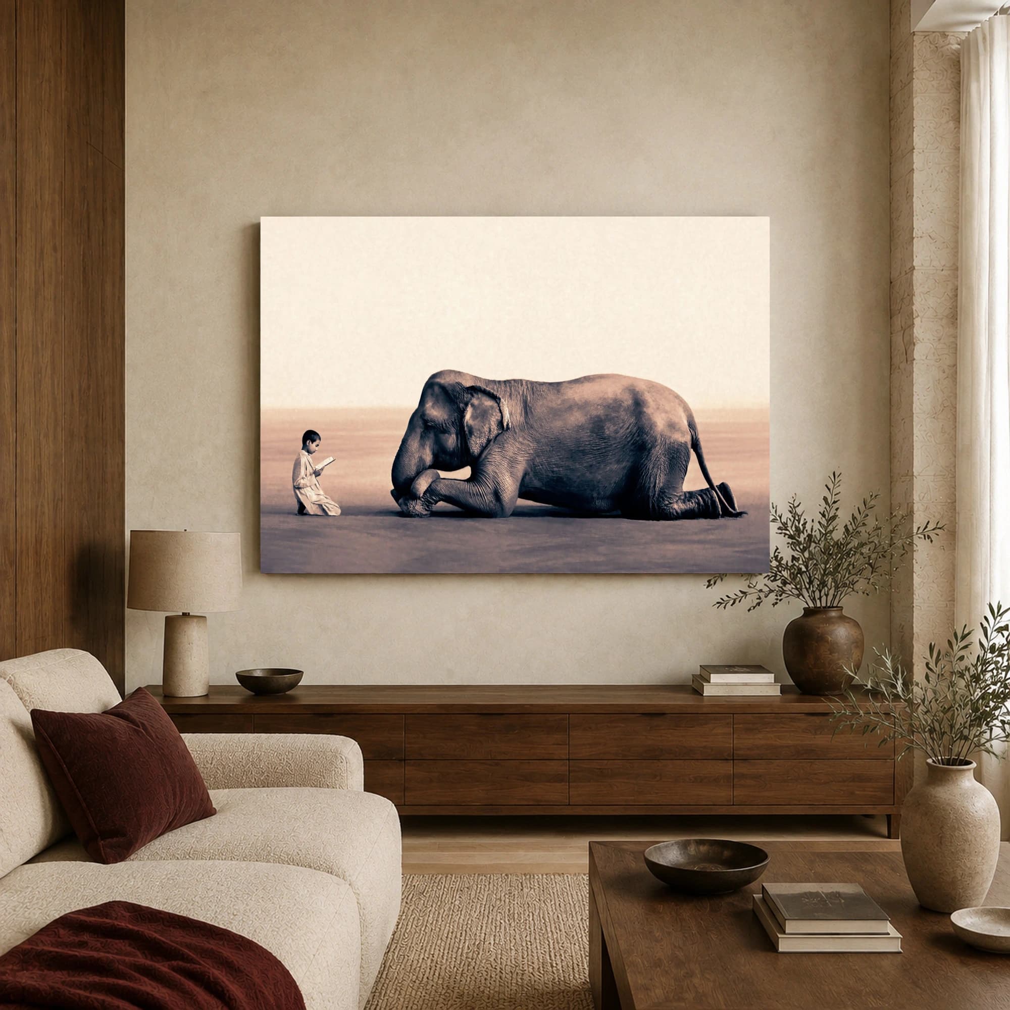 Wisdom Shared Surreal Elephant Wall Art, view 3