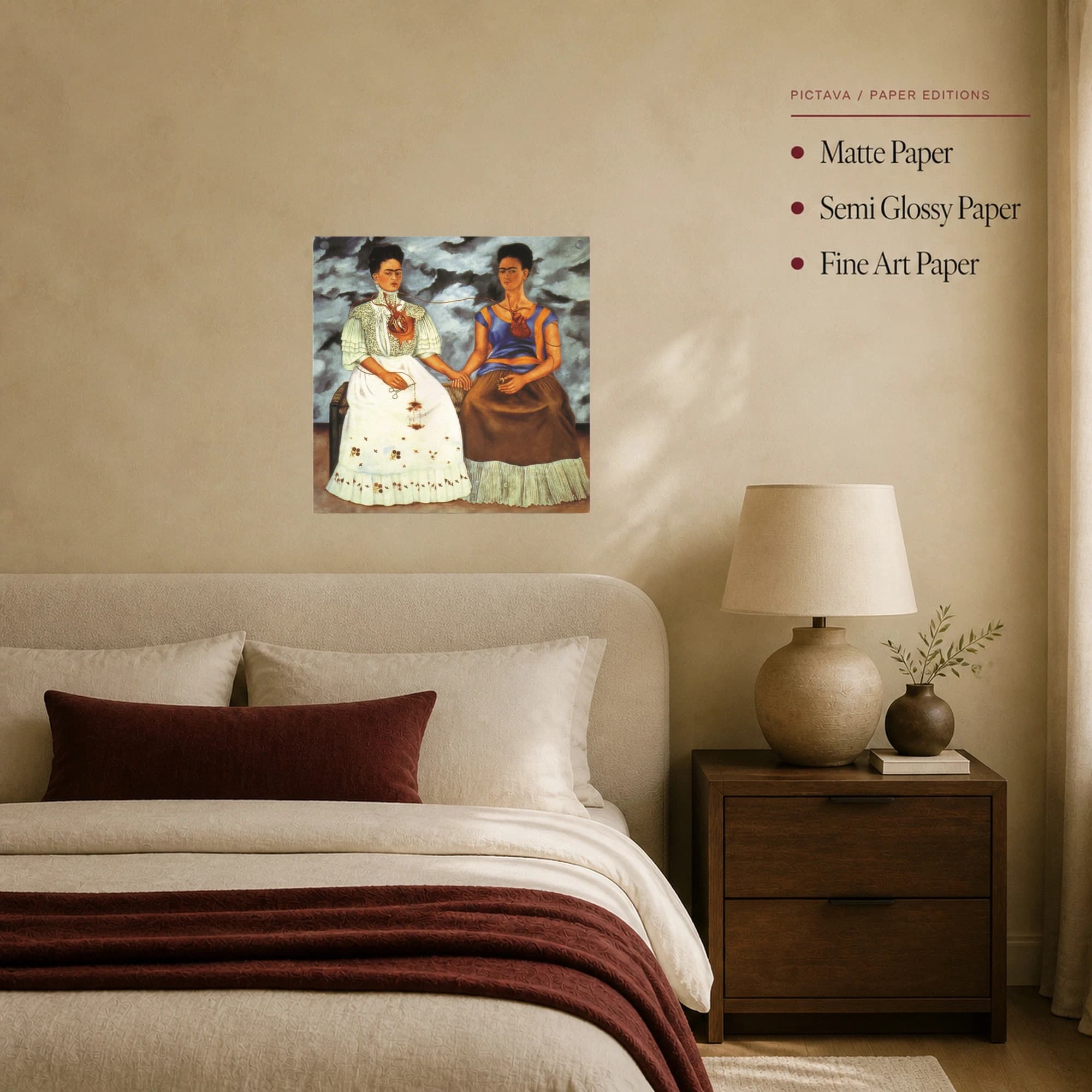 The Two Fridas Masterpiece Surrealist Canvas Art, view 8