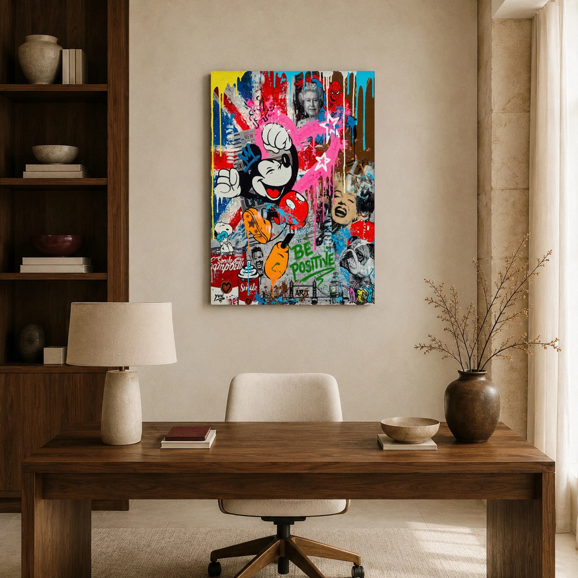 Urban Pop Culture Collage Street Art Print, view 8