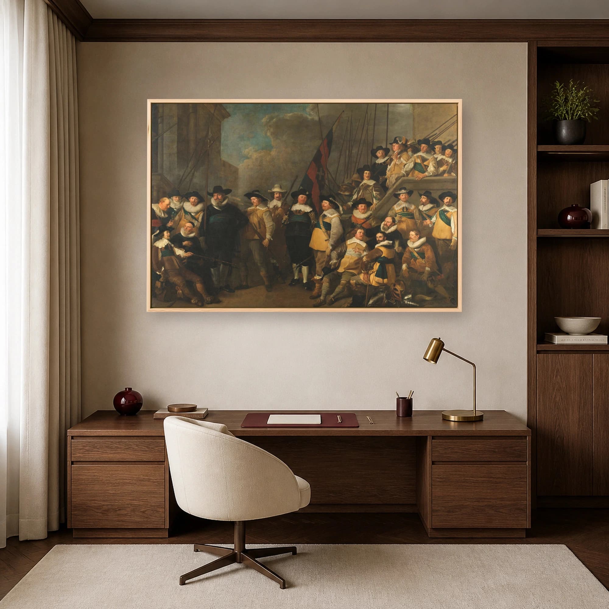 The Meagre Company Canvas Print by Frans Hals & Pieter Codde, view 7