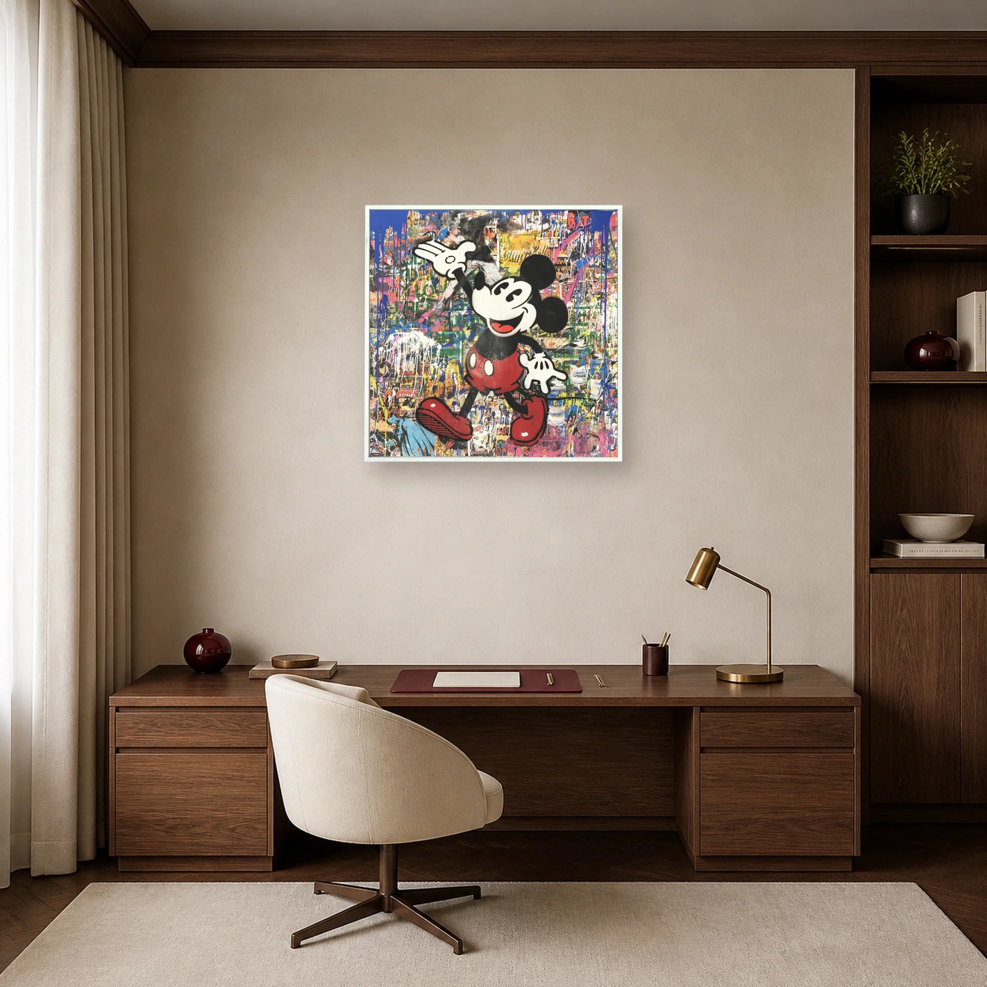 Mickey Mouse Pop Art Comic Splash Canvas, view 7