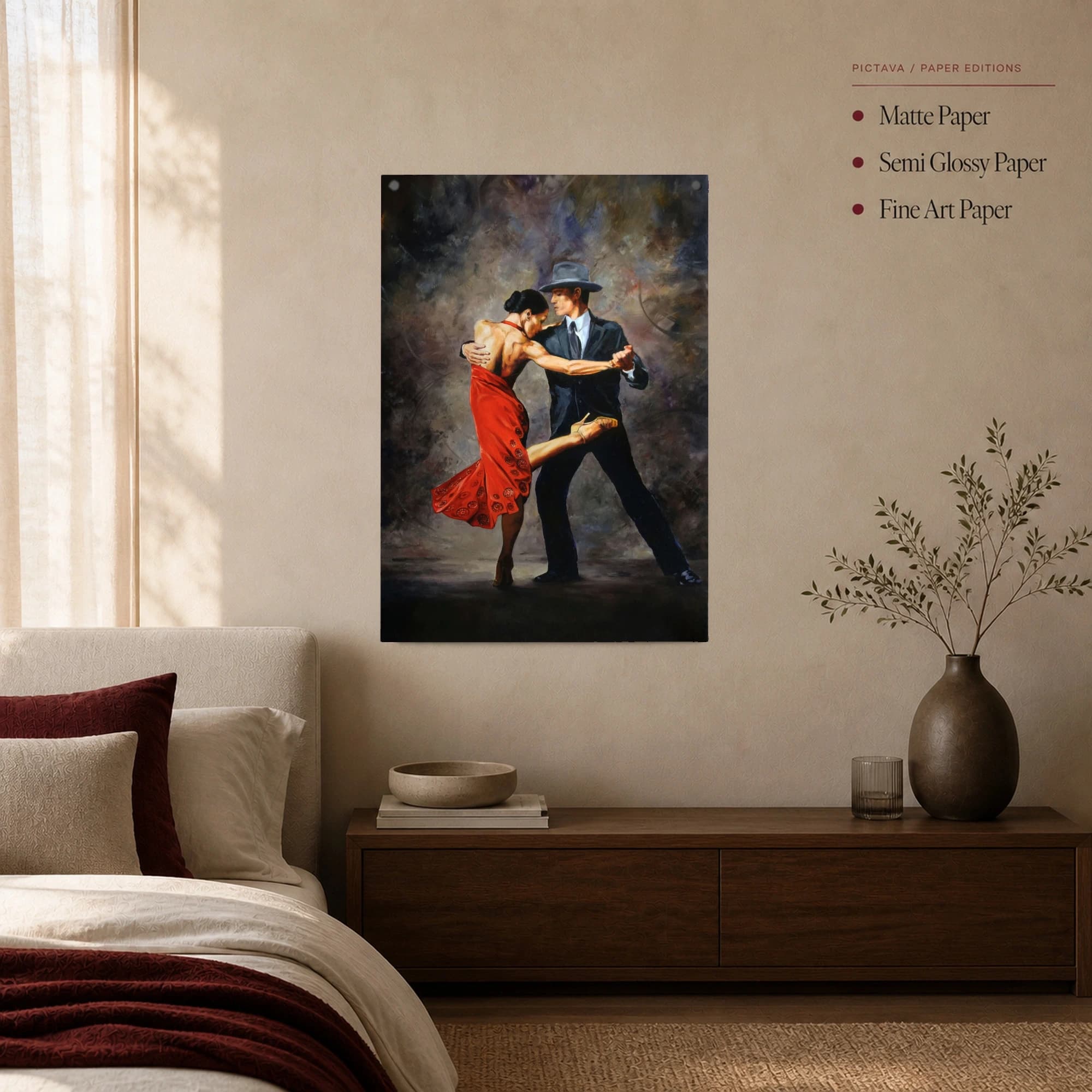 Passionate Tango Dance Canvas Print, view 4