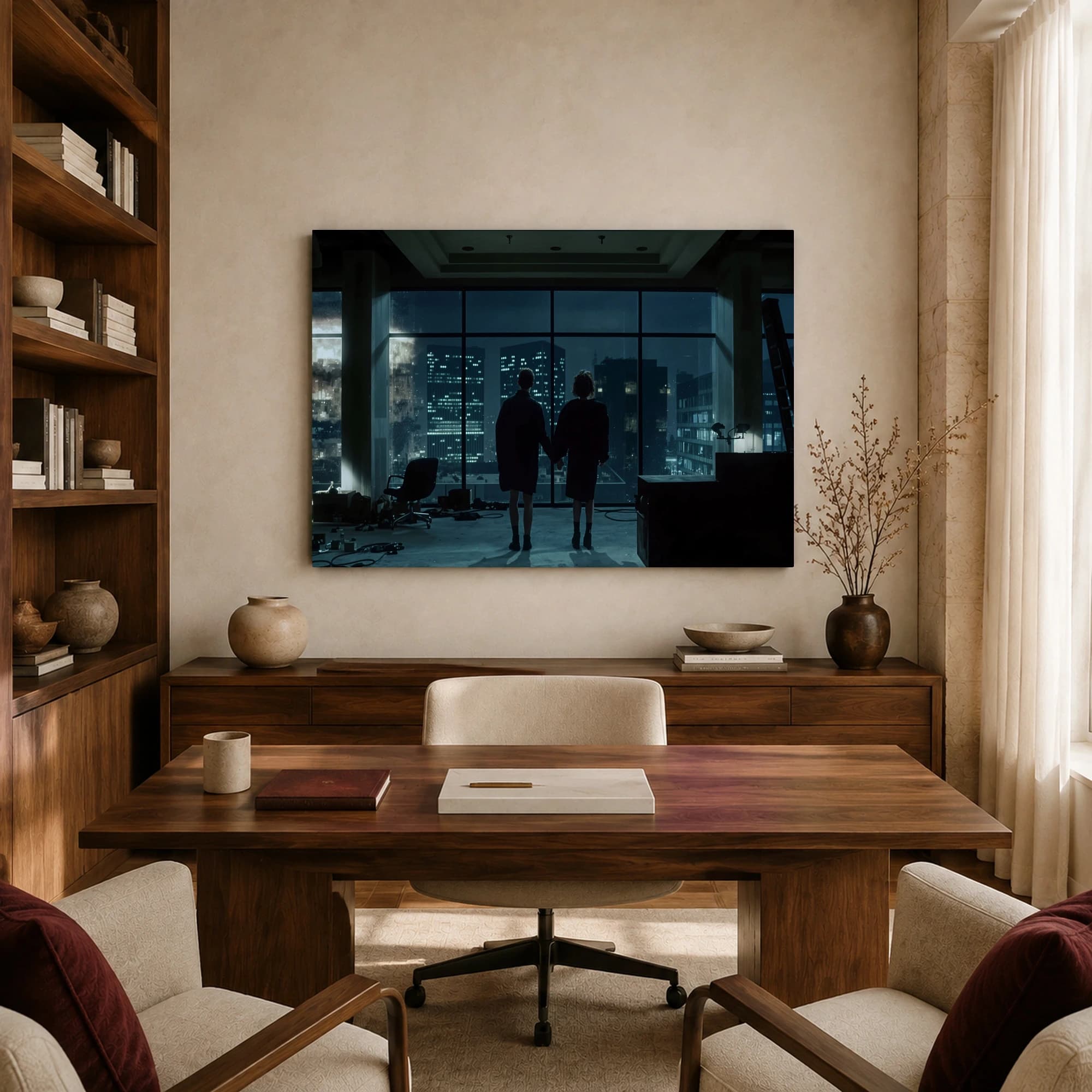 Cinematic Cityscape Twilight Wall Art Print, view 8