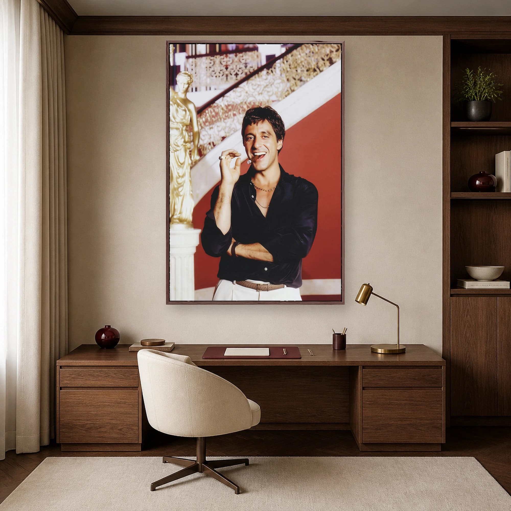 Scarface Tony Montana Portrait Canvas Art Print, view 5