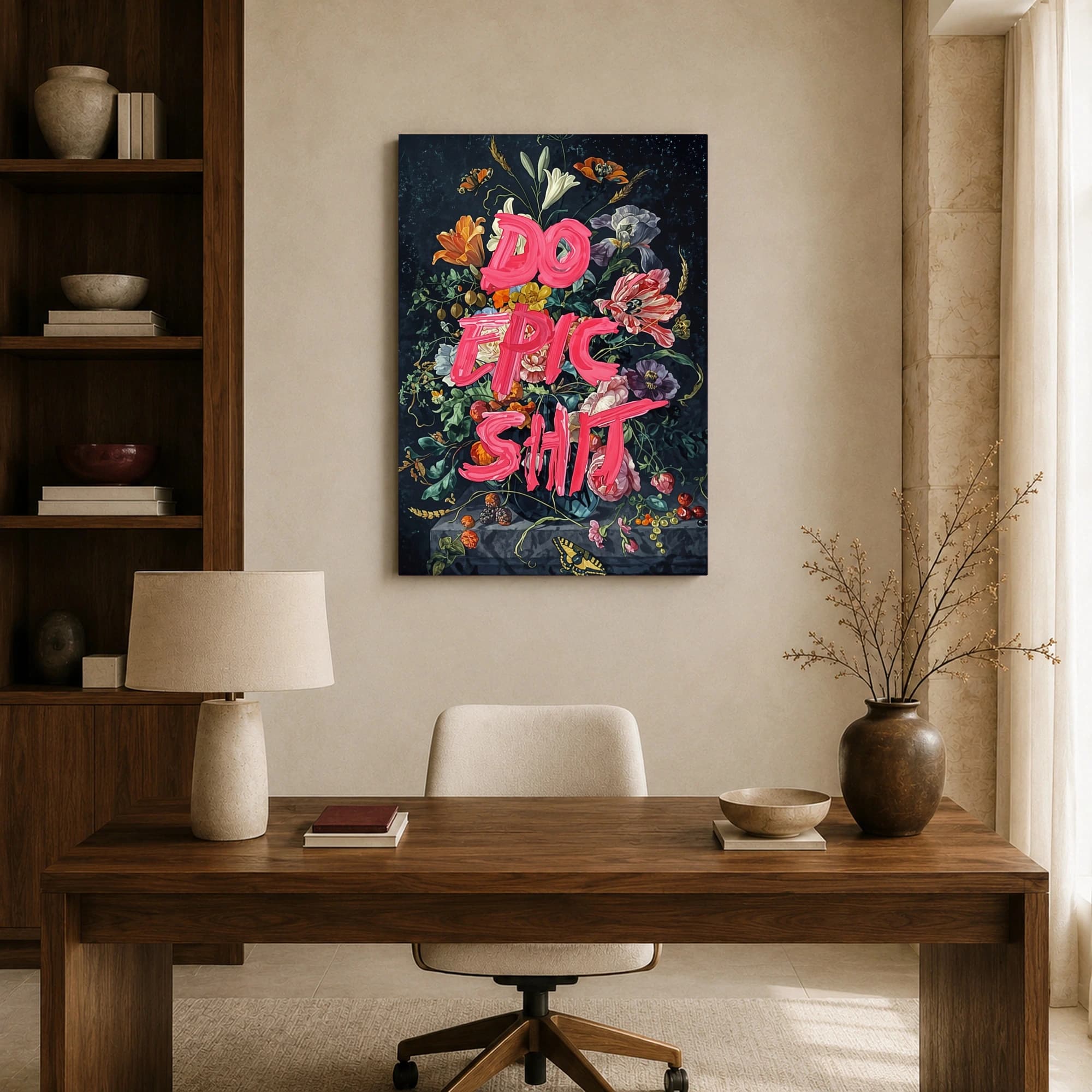 Do Epic Shit Floral Still Life Wall Art, view 8