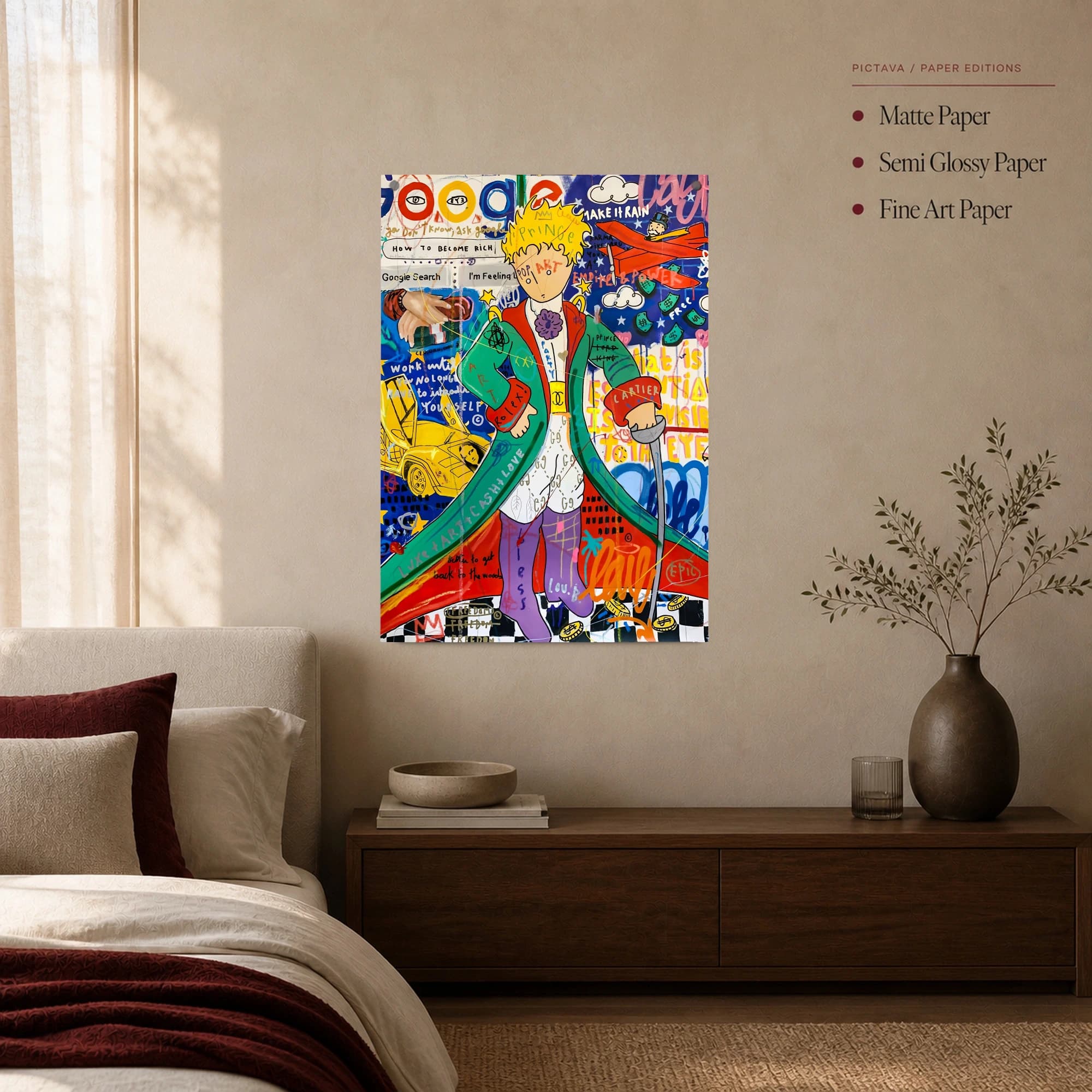 The Little Prince Pop Art Canvas Print, view 3