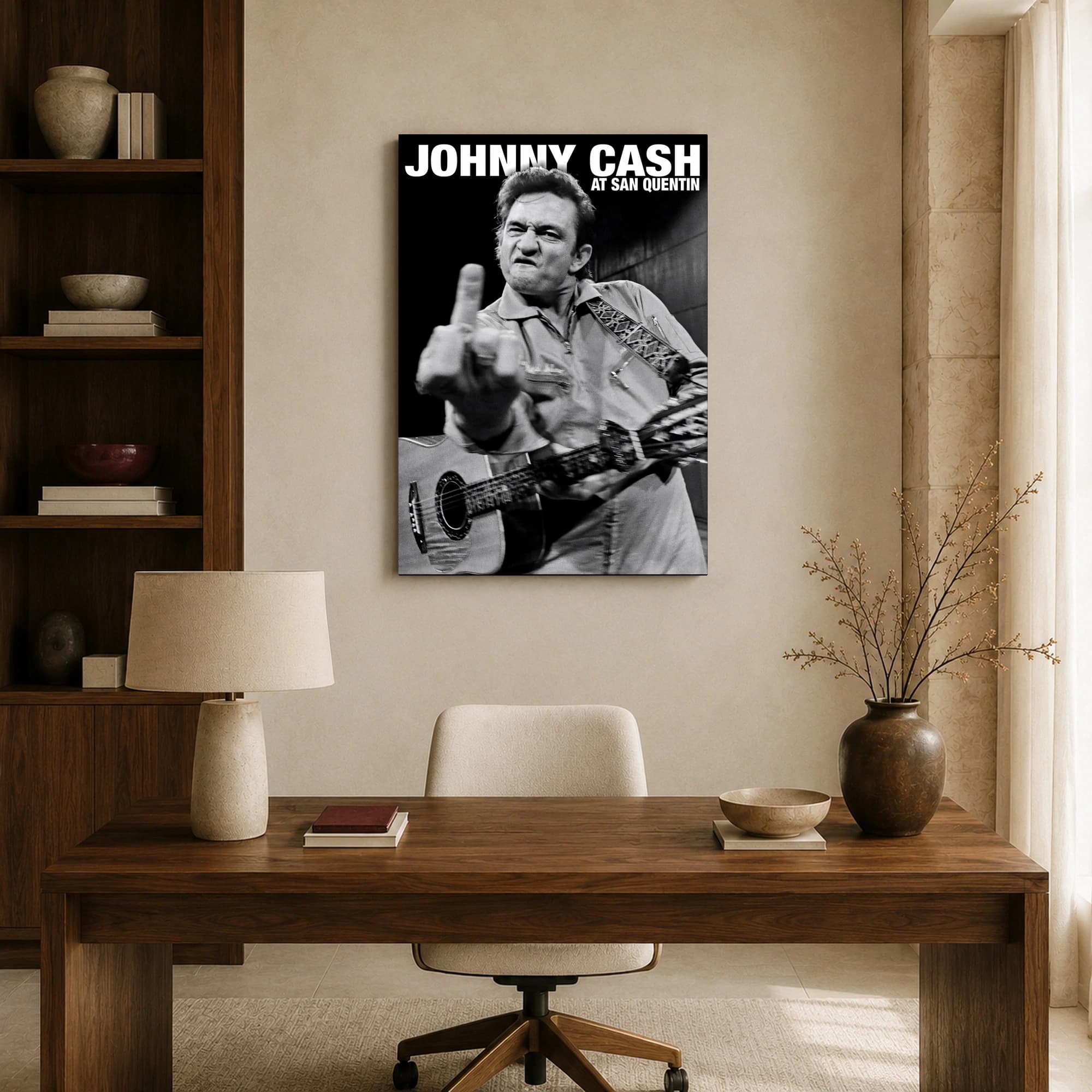 Johnny Cash at San Quentin Music Wall Art, view 8