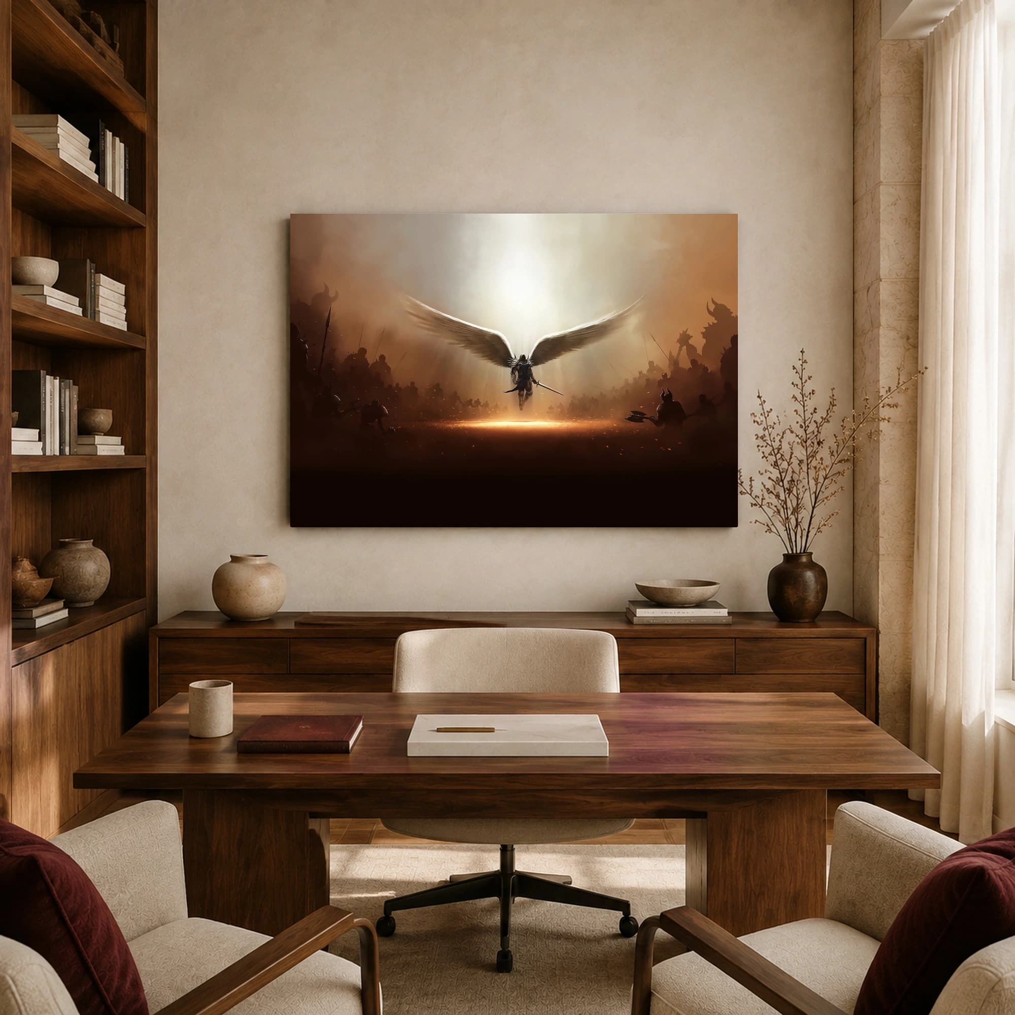 Archangel of Divine Light Dark Fantasy Wall Art, view 8