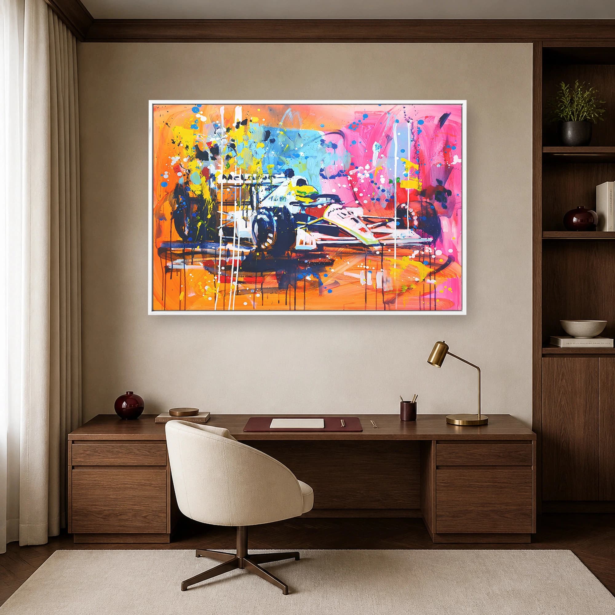 Ayrton Senna McLaren F1 Abstract Racing Wall Art, view 7