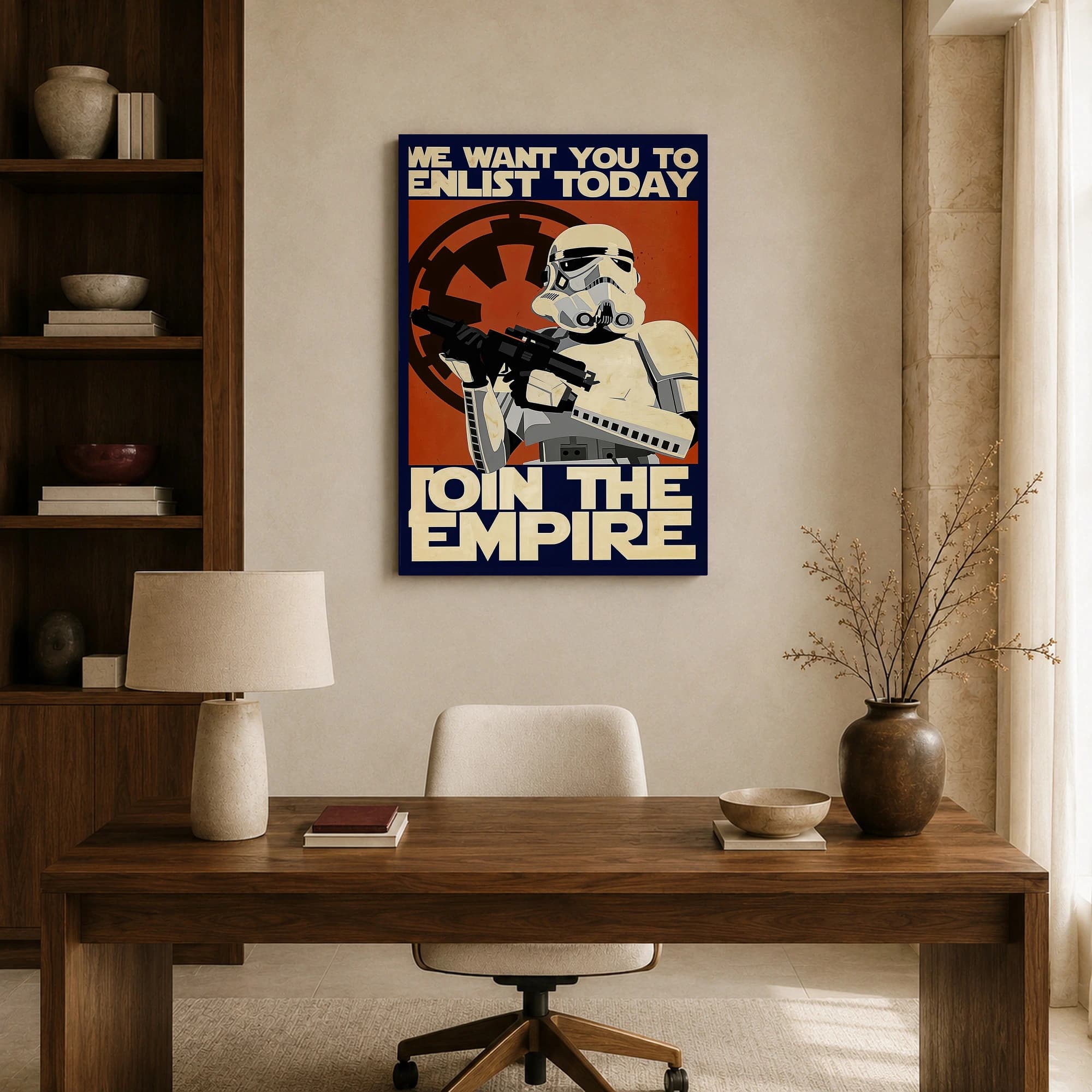 Stormtrooper Empire Recruitment Vintage Sci-Fi Poster, view 8