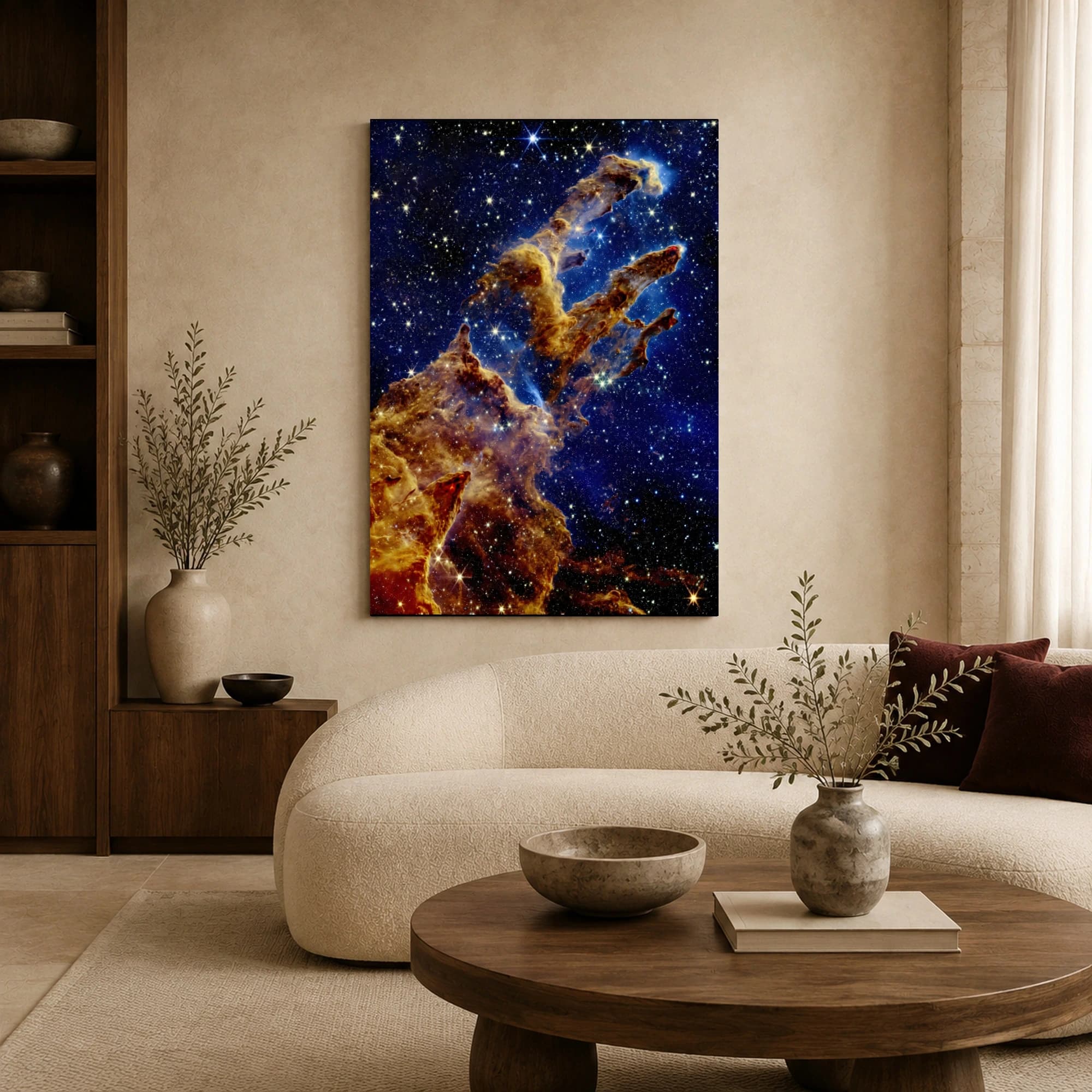 Pillars of Creation Nebula Space Wall Art, view 4