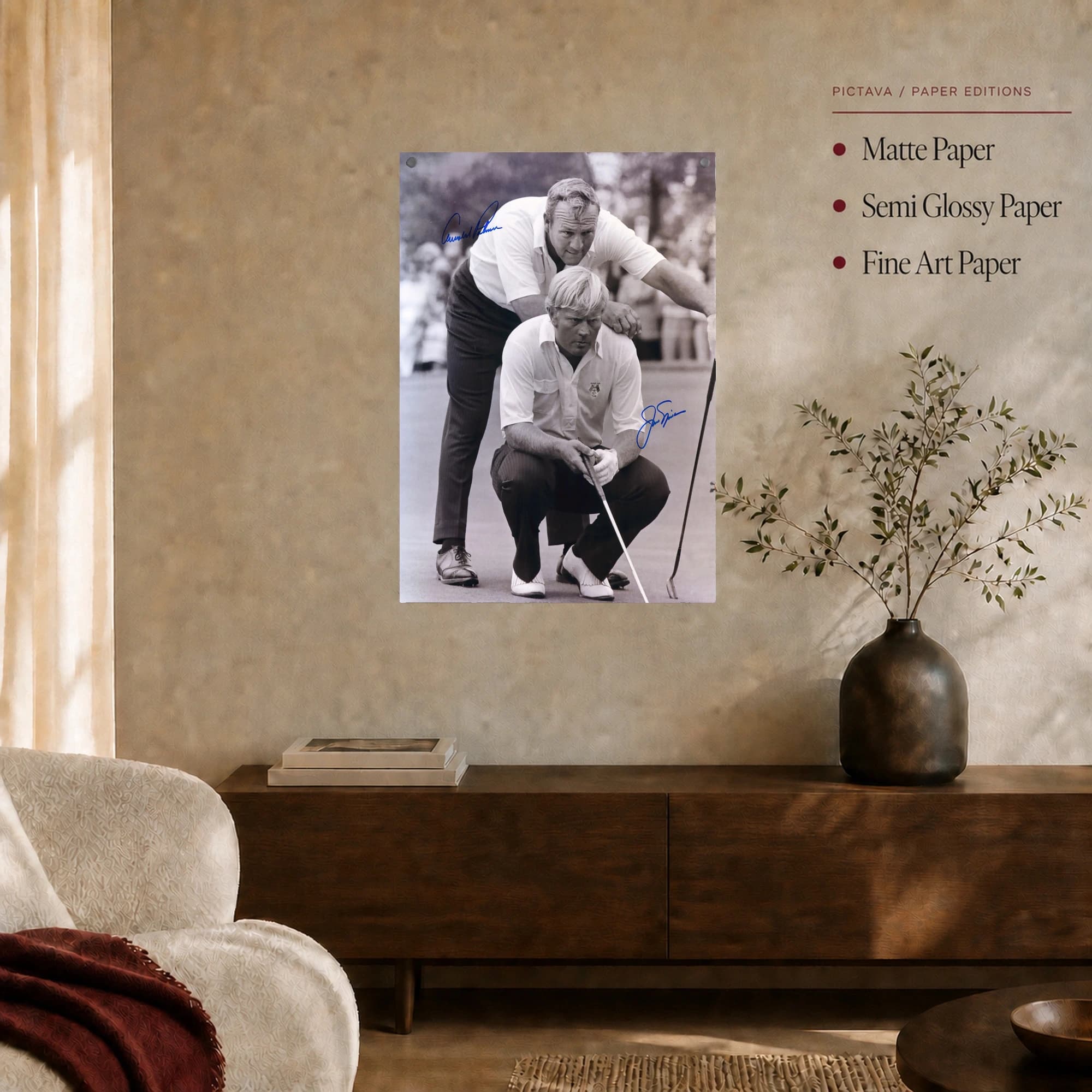 Arnold Palmer and Jack Nicklaus Historic Golf Print, view 5