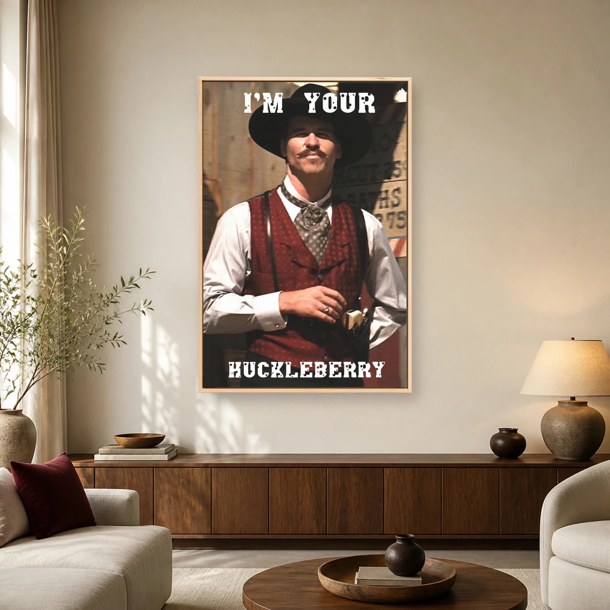 I'm Your Huckleberry Doc Holliday Movie Wall Art, view 2
