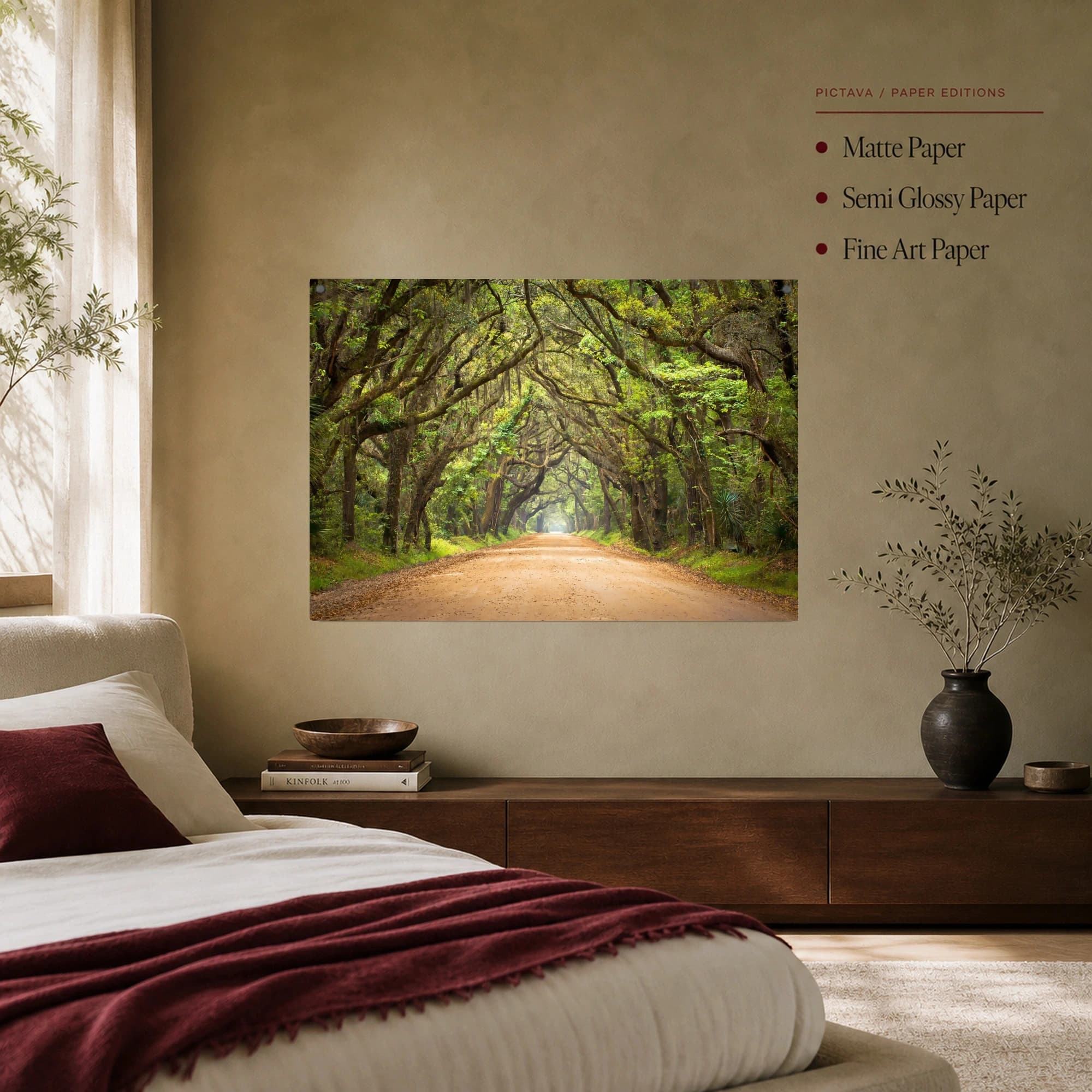 Southern Canopy Road Canvas Print & Nature Wall Art, view 7