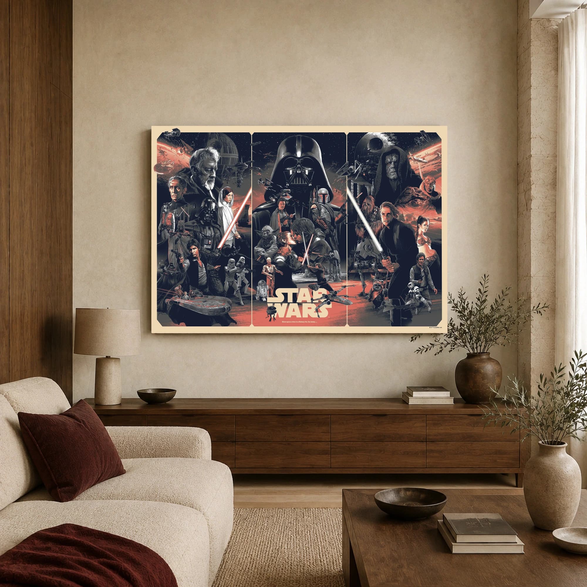 Star Wars Galactic Triptych Movie Wall Art, view 3