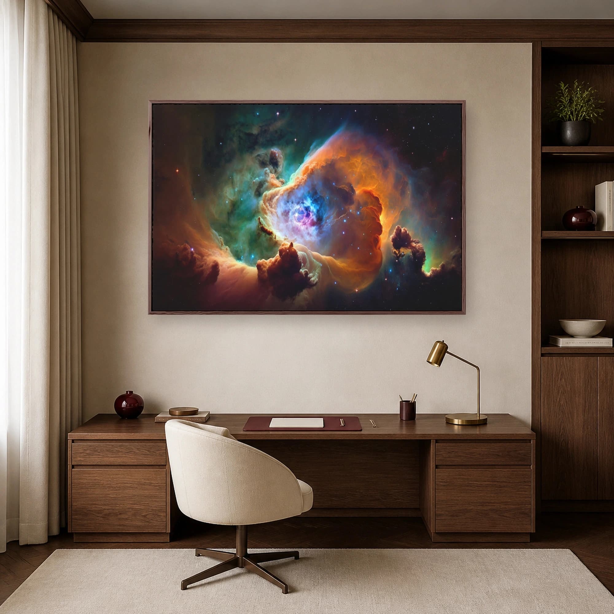 Cosmic Nebula Canvas Print | Abstract Space Wall Art, view 6
