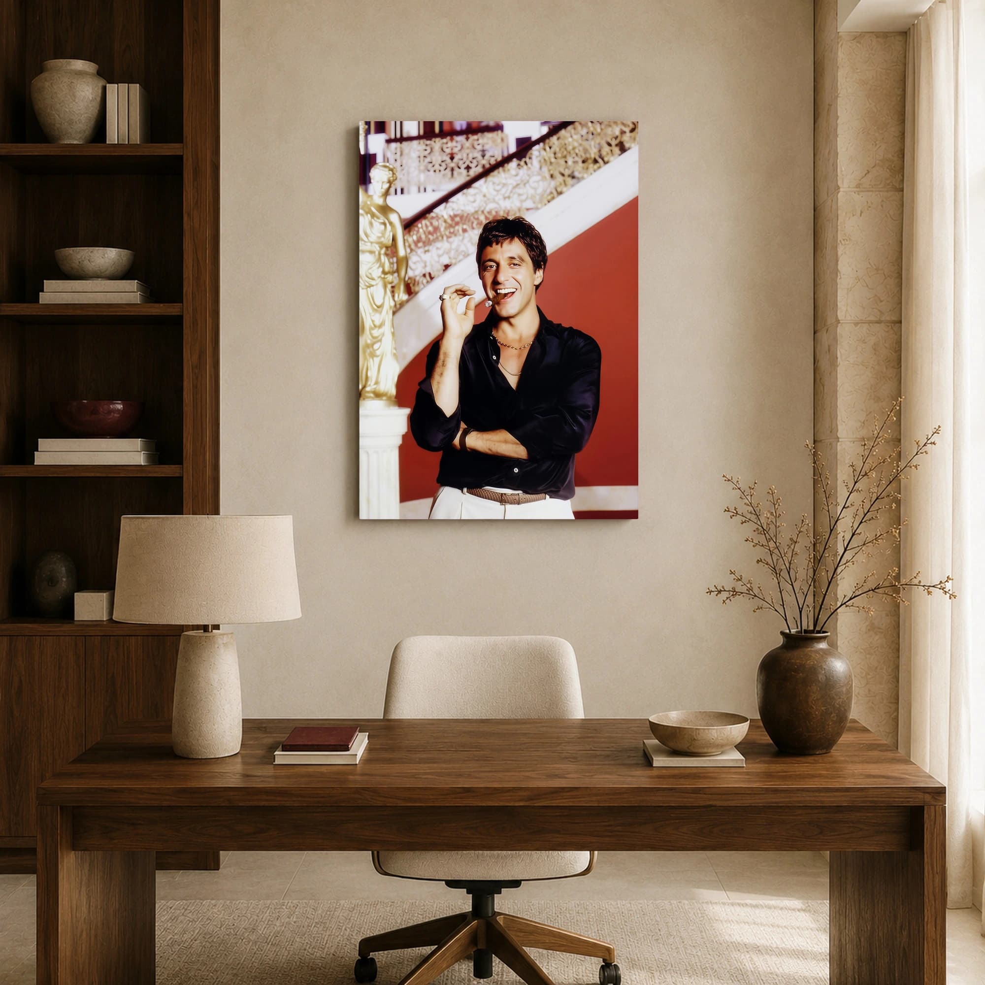 Scarface Tony Montana Portrait Canvas Art Print, view 8