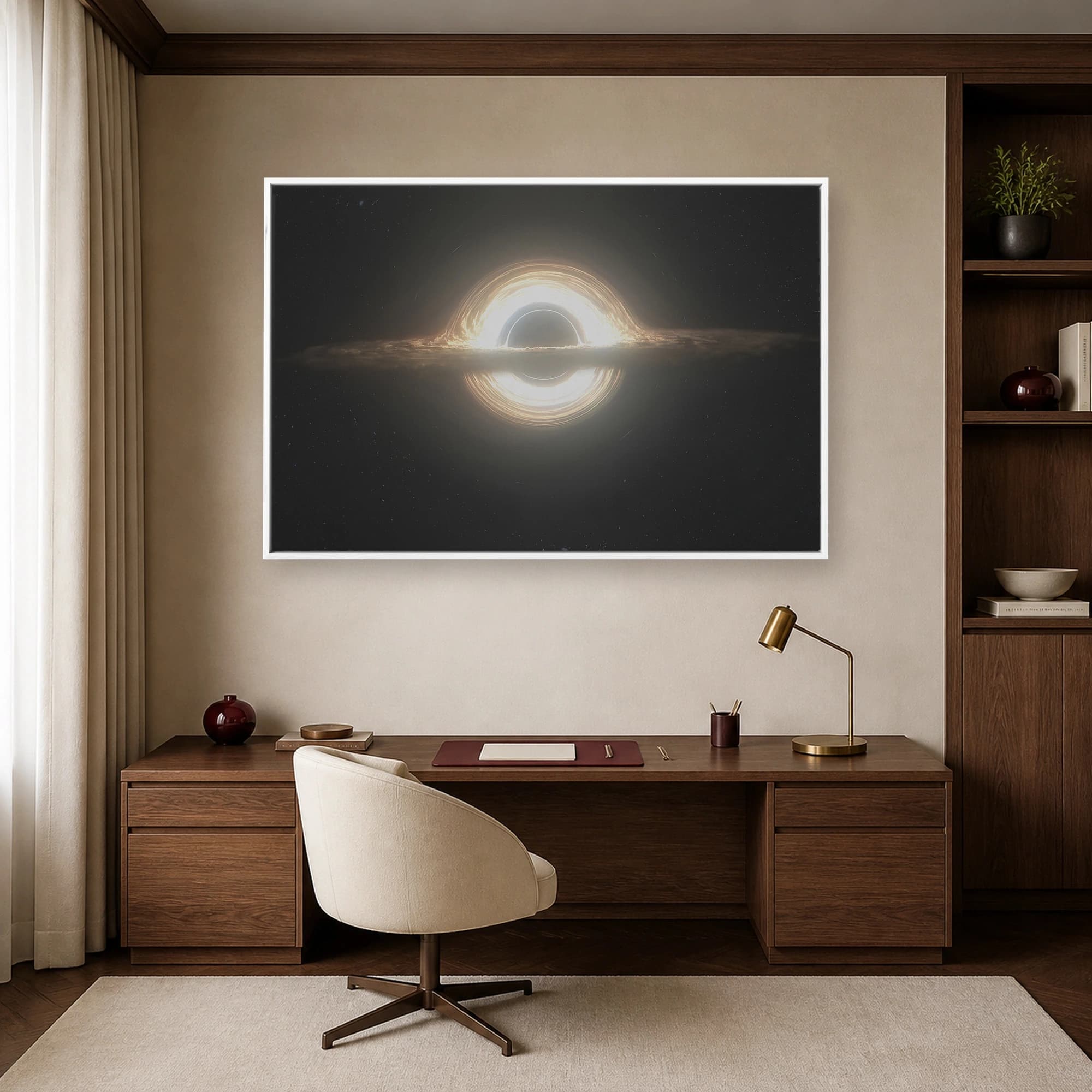 Interstellar Gargantua Black Hole Canvas Print, view 4