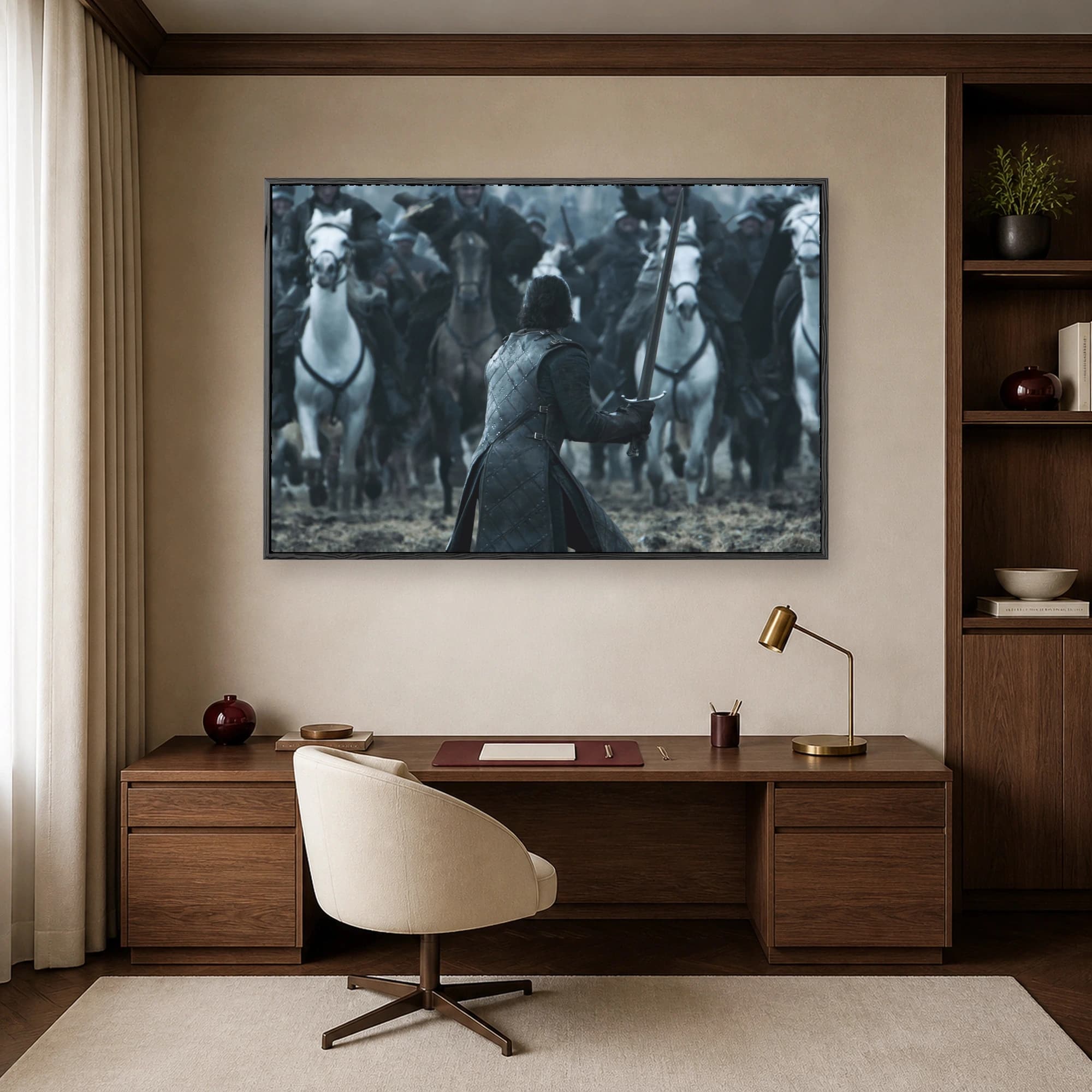 Epic Battlefield Stand Cinematic Canvas Print, view 7