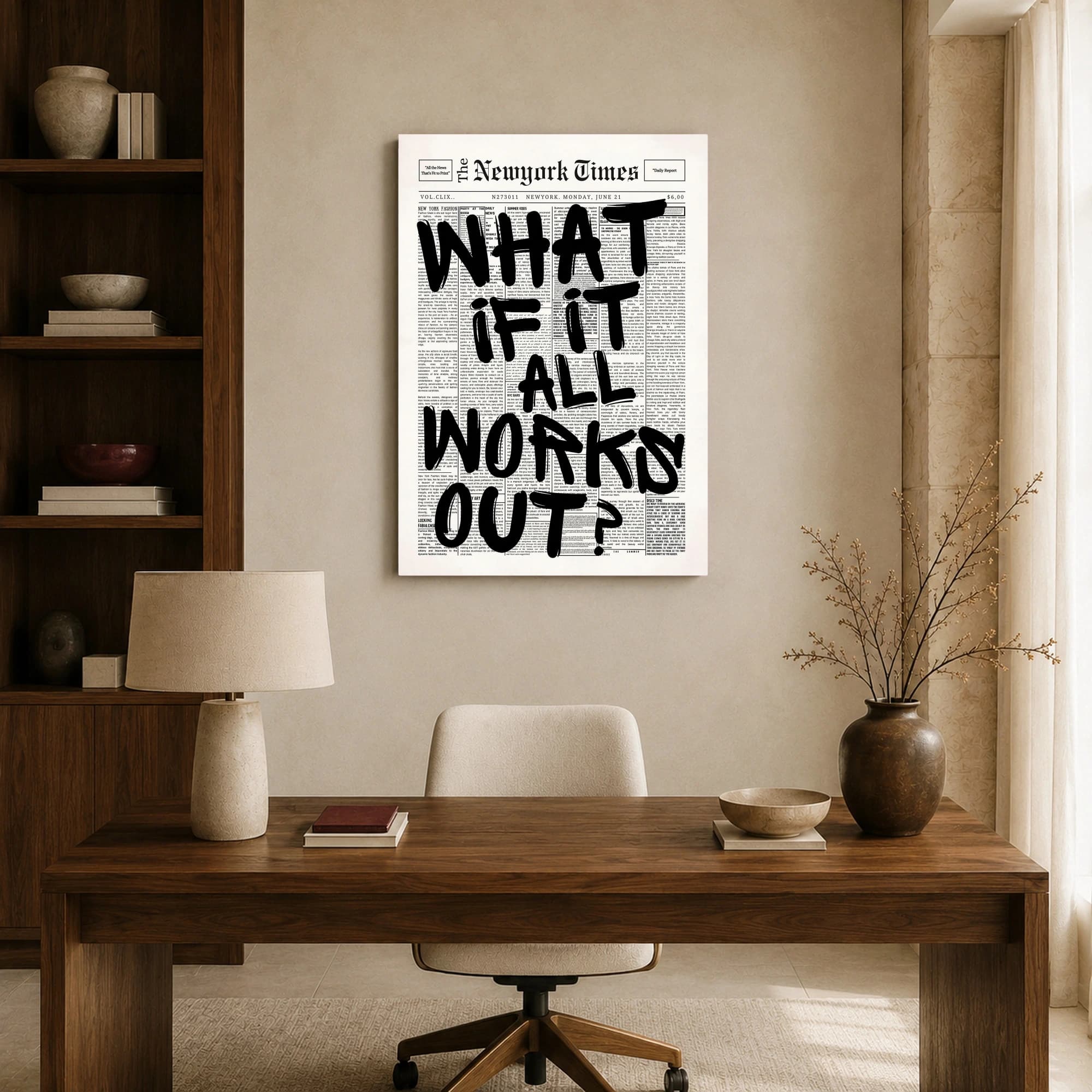 What If It All Works Out Newspaper Print, view 8