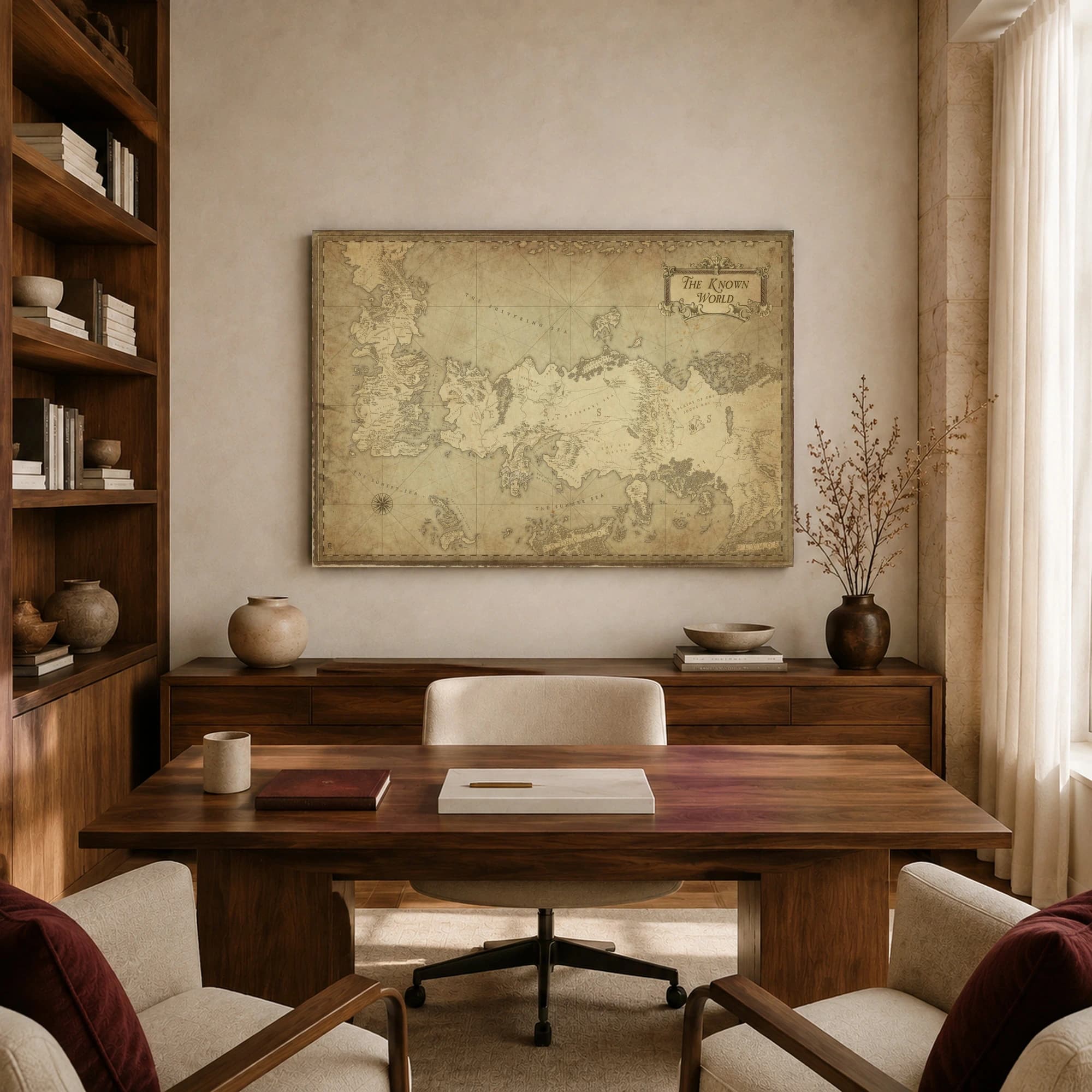 The Known World Fantasy Map Wall Art, view 8