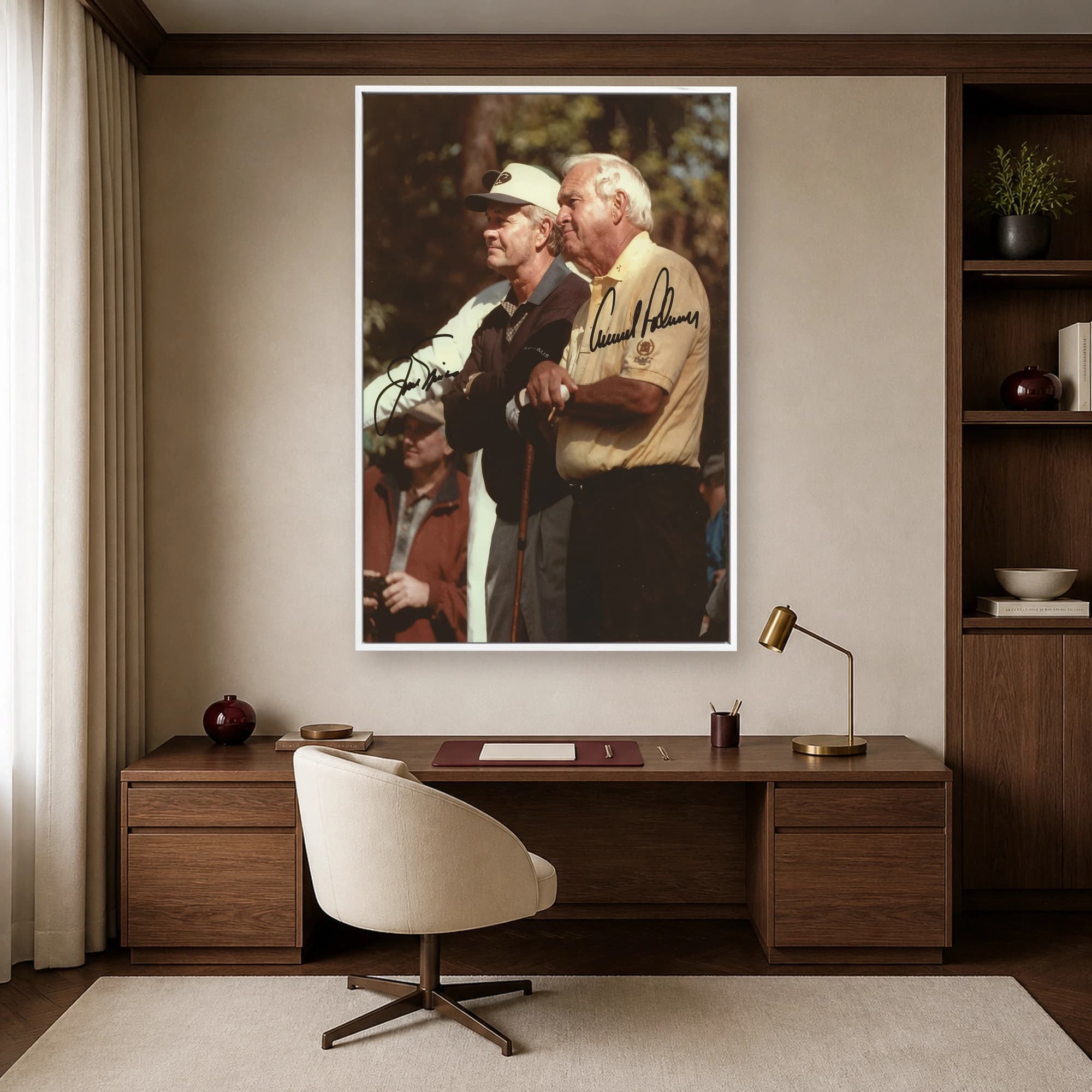 Arnold Palmer & Jack Nicklaus Golf Legends Canvas Print, view 5