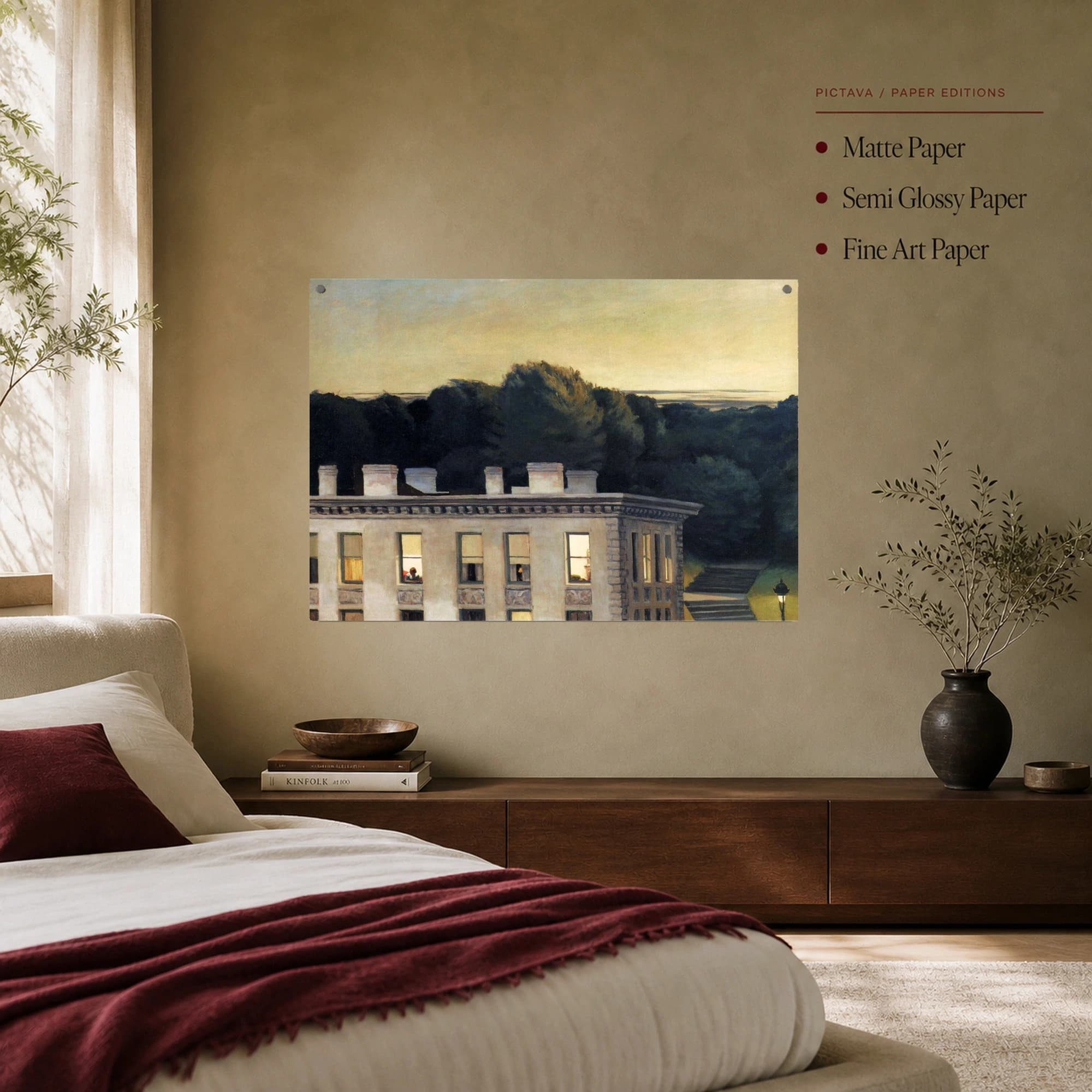 Rooms by the Sea Twilight Architectural Fine Art Print, view 7