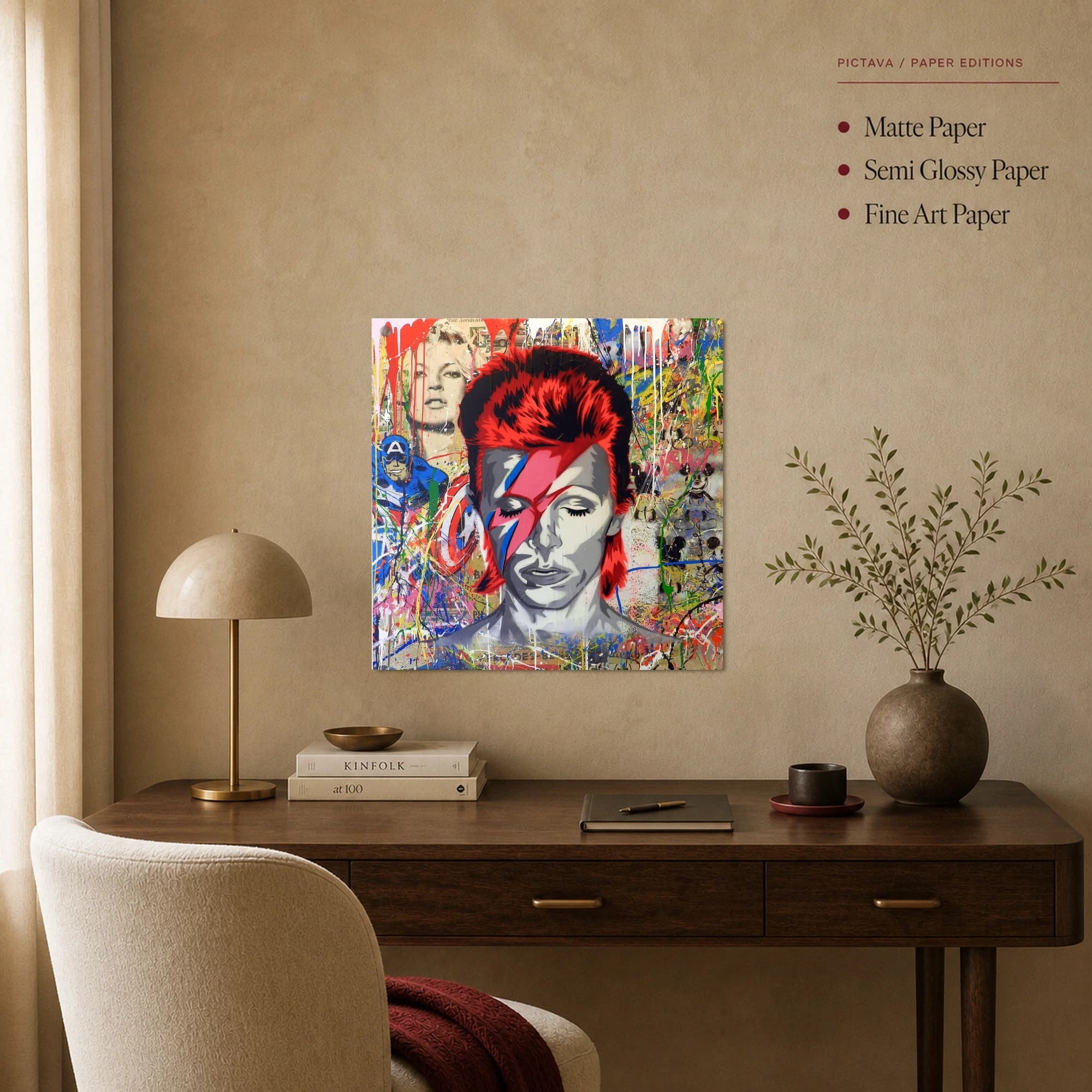 David Bowie Pop Art Street Style Canvas Print, view 3