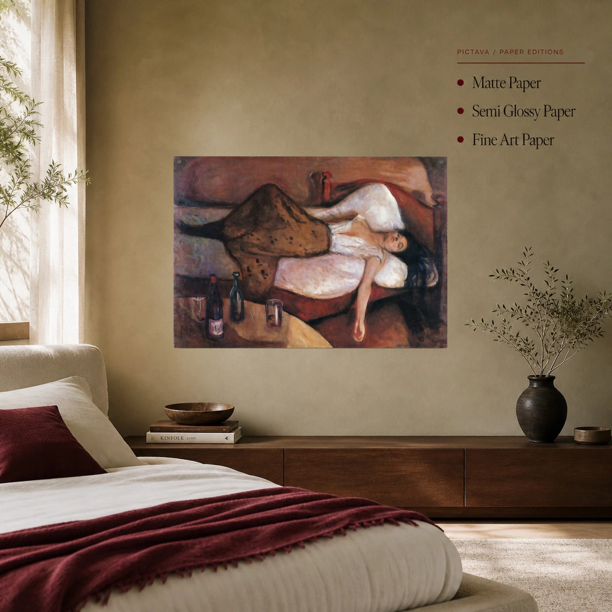 The Day After Framed Canvas Art Print by Edvard Munch, view 7