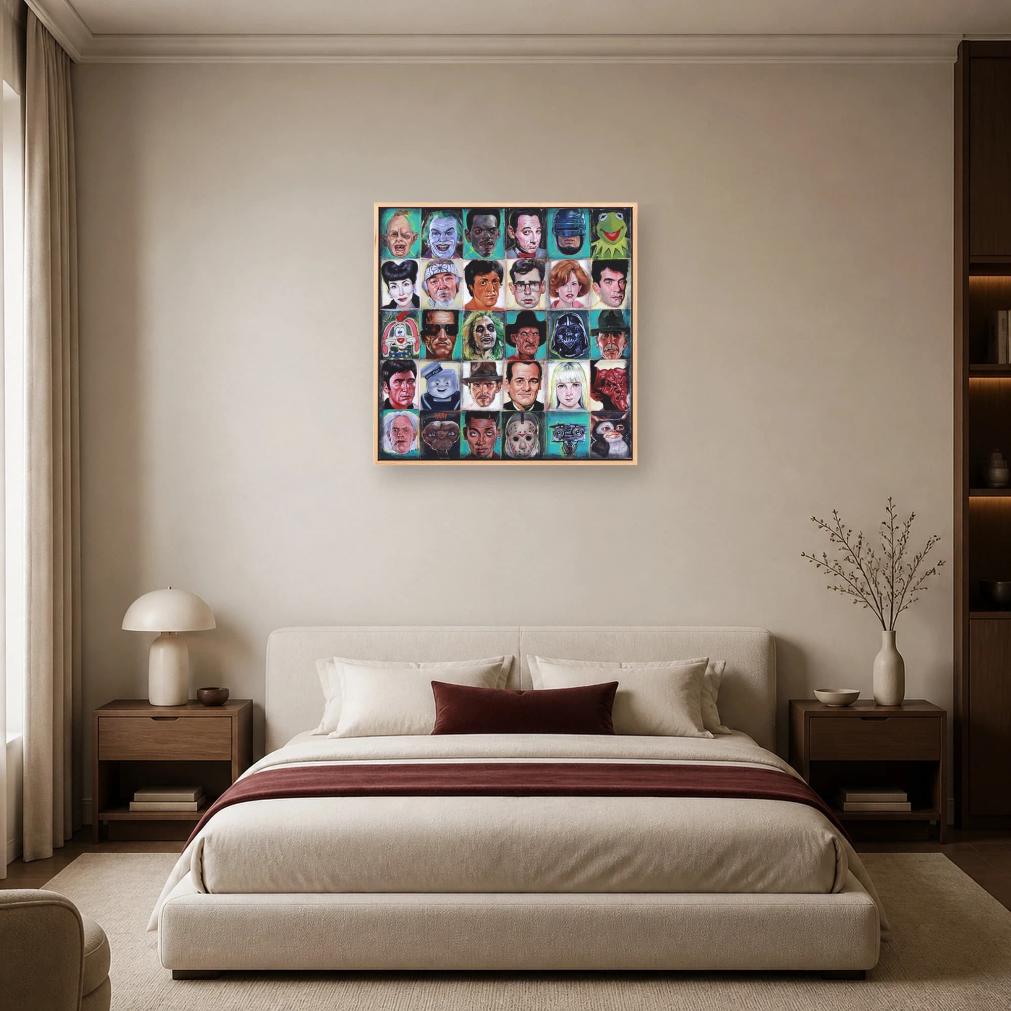 Cinematic Icons Grid Movie Characters Pop Art Print, view 6