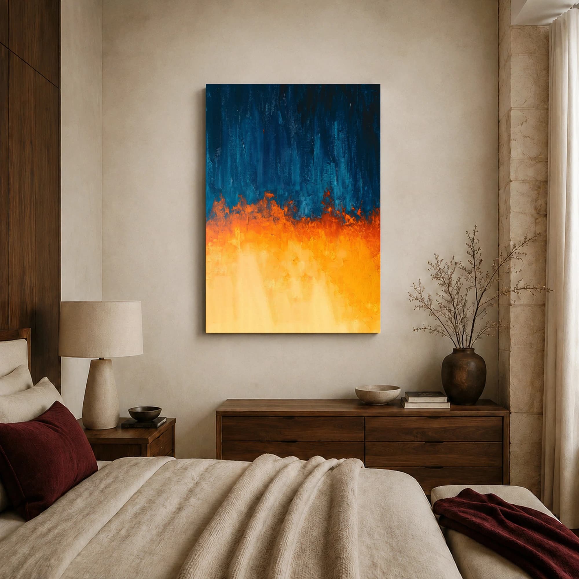 Abstract Fire and Ice Canvas Print, view 5