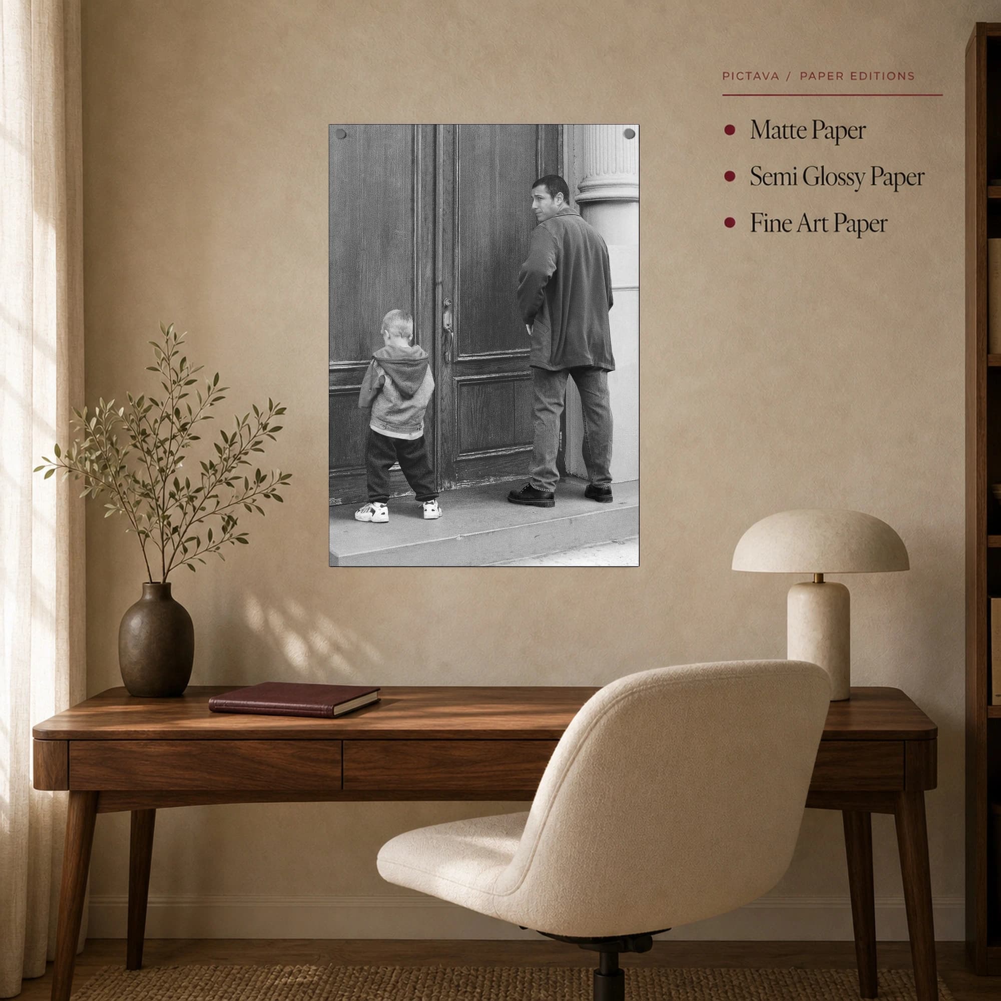 Adam Sandler Funny Bathroom Black and White Wall Art, view 7