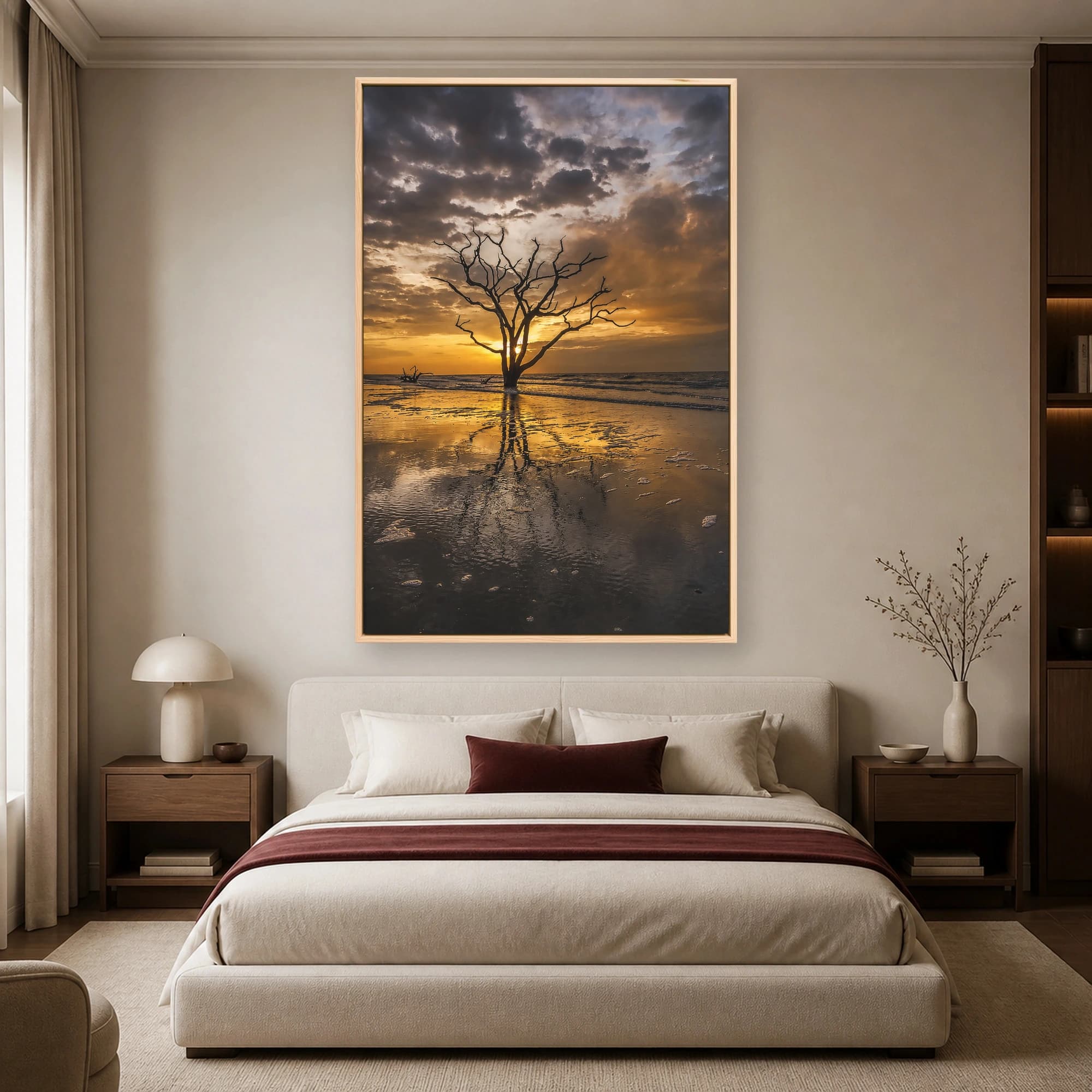 Golden Twilight Coastal Tree Fine Art Print, view 5
