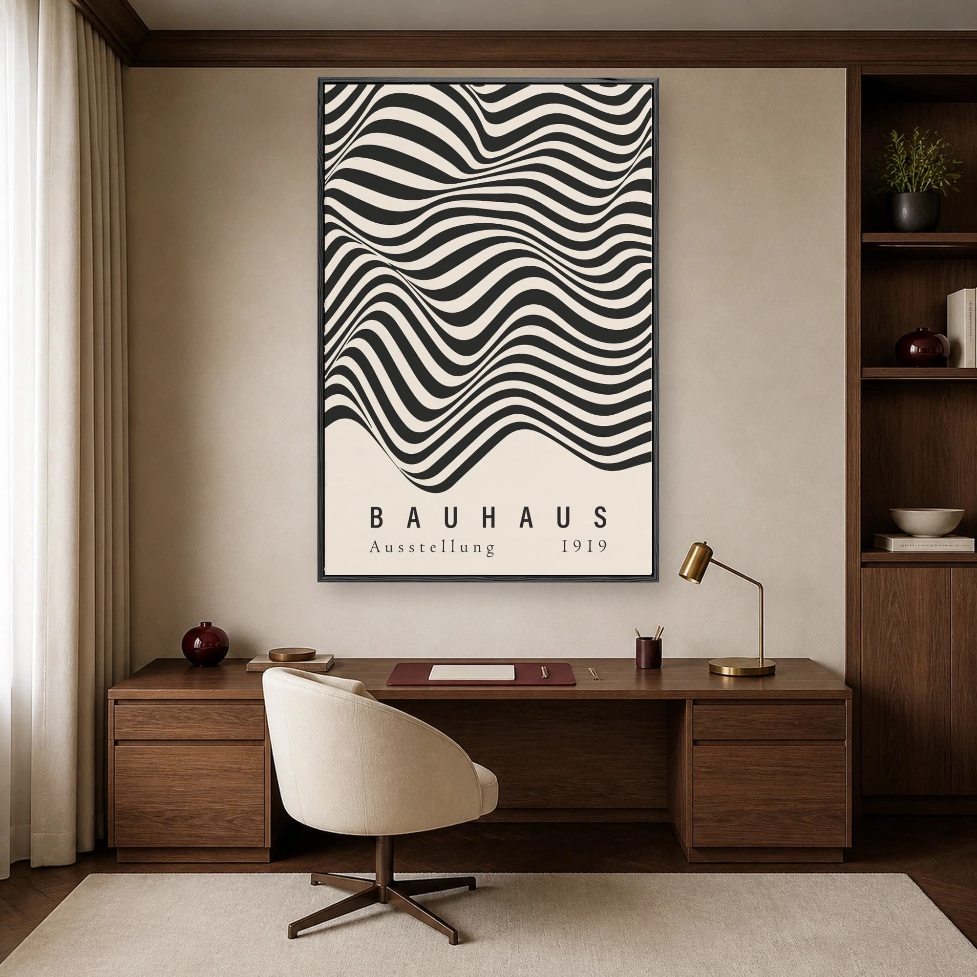Bauhaus Ausstellung 1919 Optical Wave Art Print, view 5